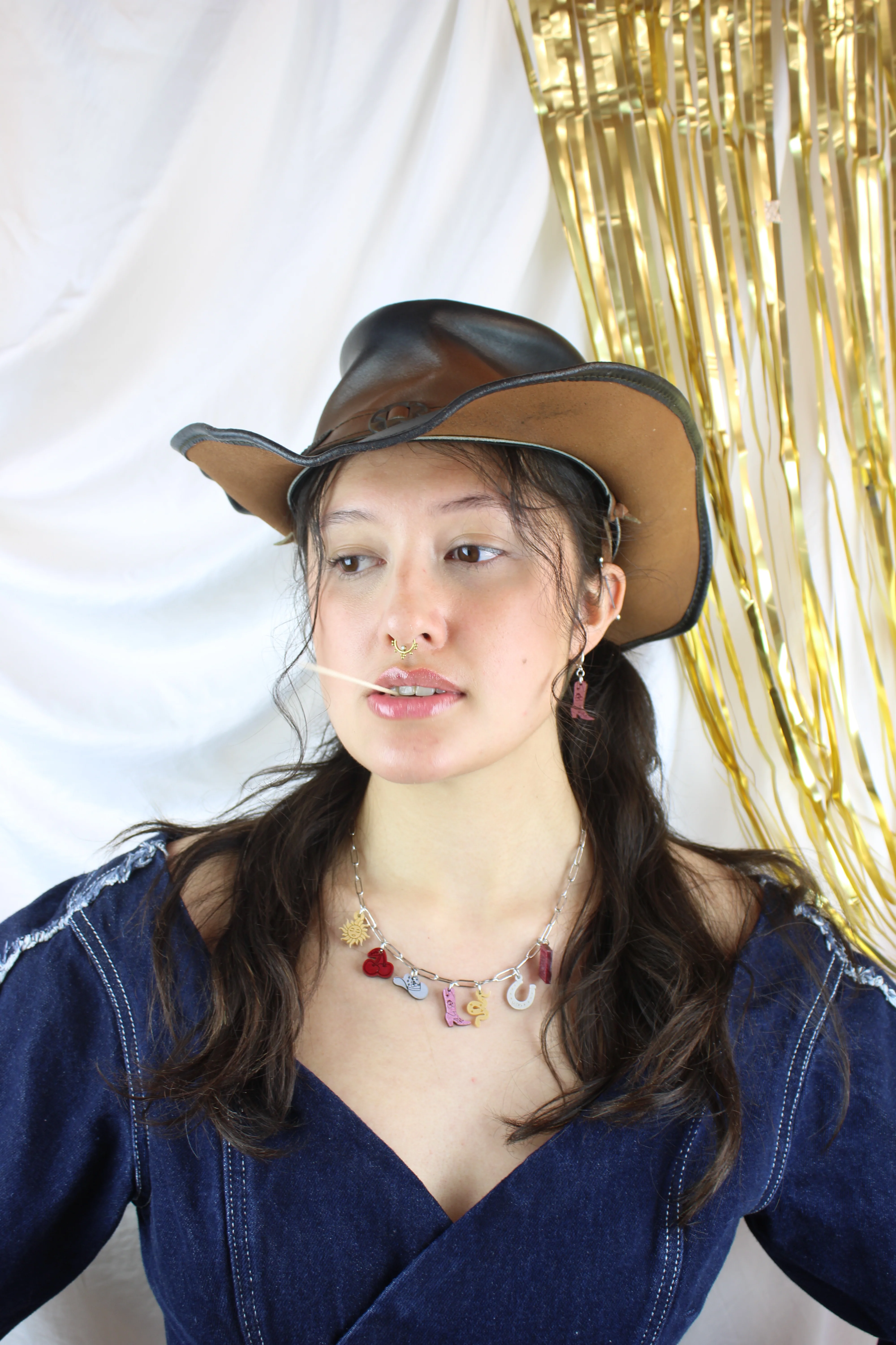Mini Pink Cowboy Boot Huggie Hoop Earrings - Image 4