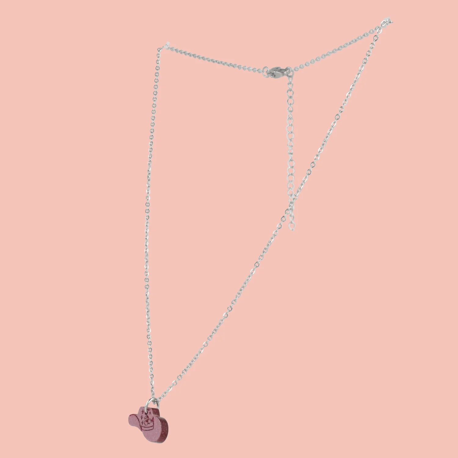Mini Pink Cowboy Hat Necklace - Image 5