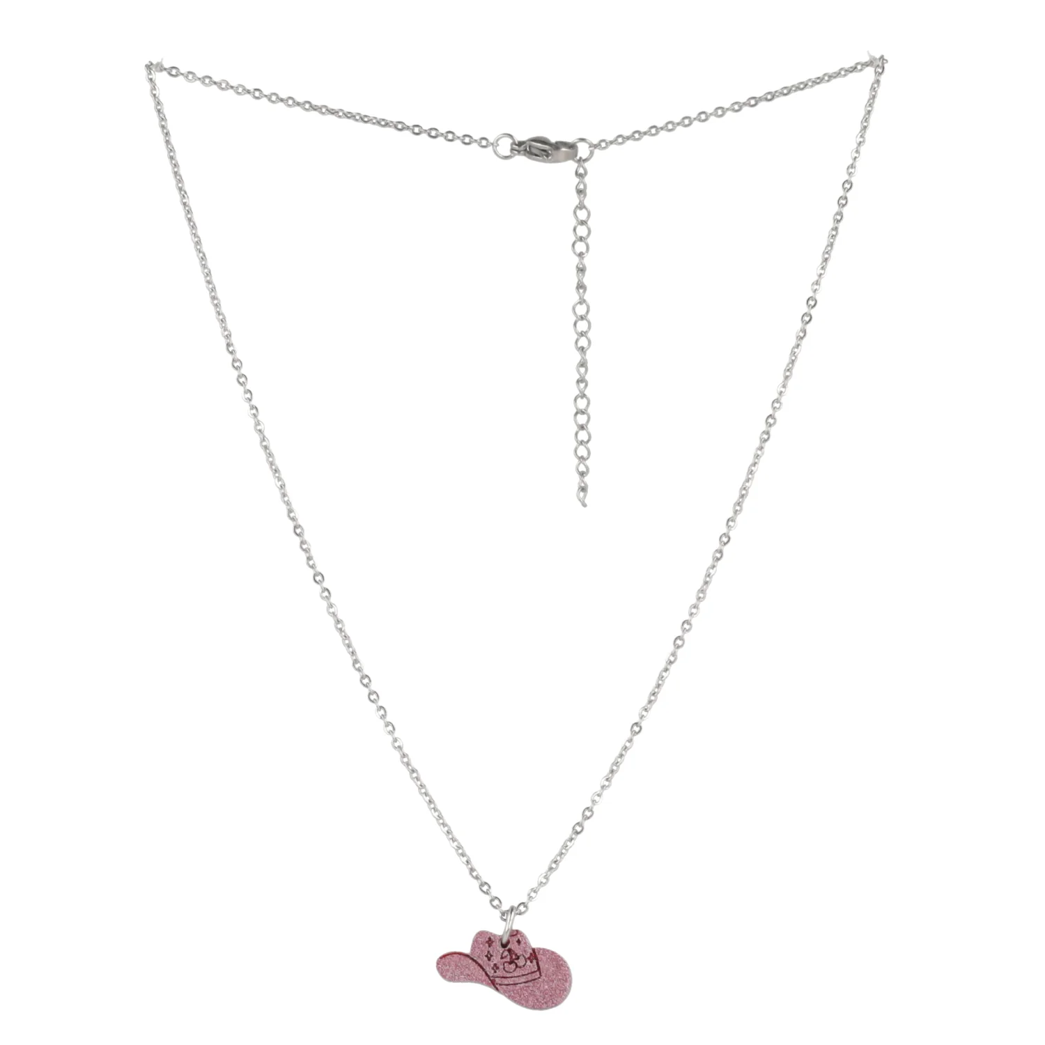 Mini Pink Cowboy Hat Necklace - Image 7