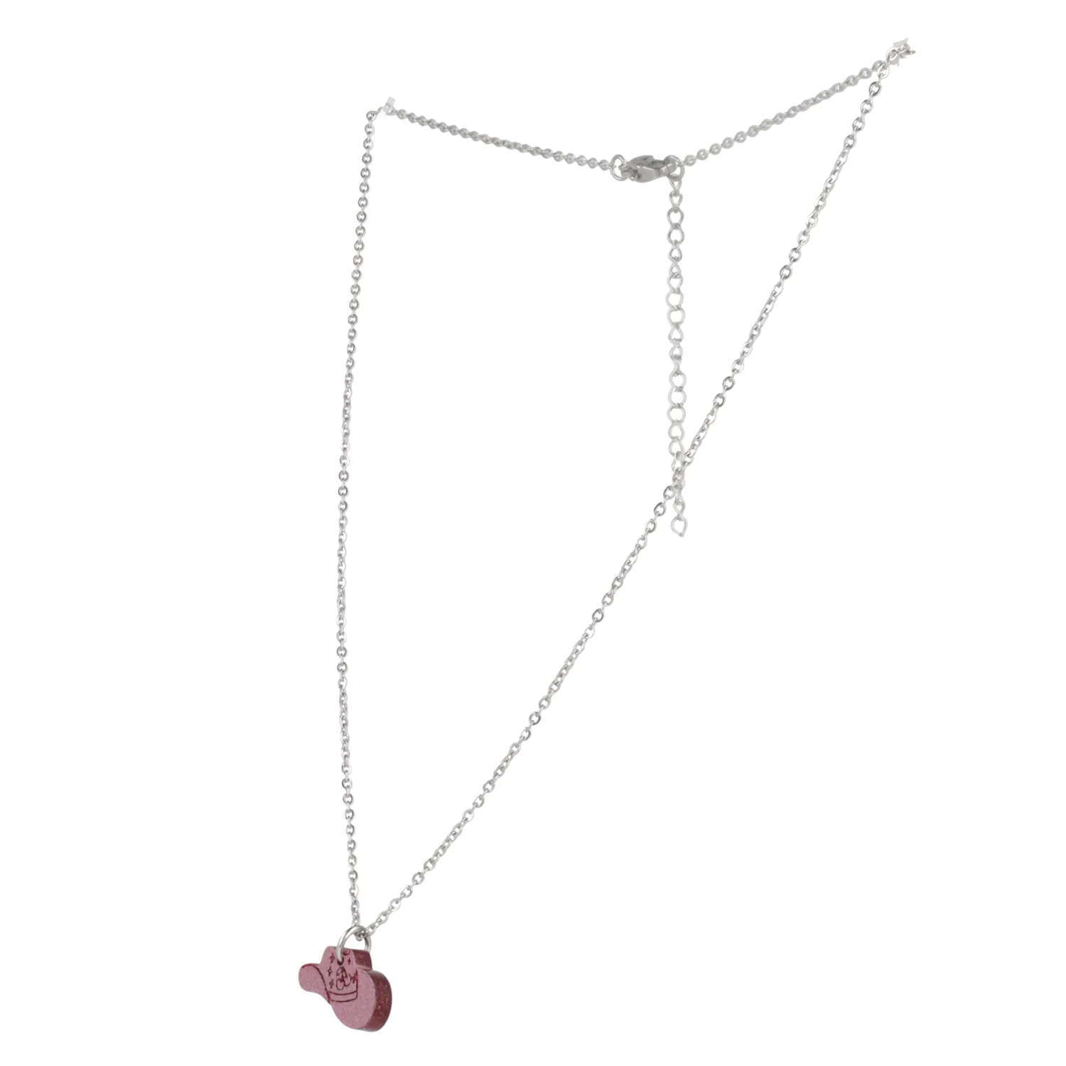 Mini Pink Cowboy Hat Necklace - Image 8