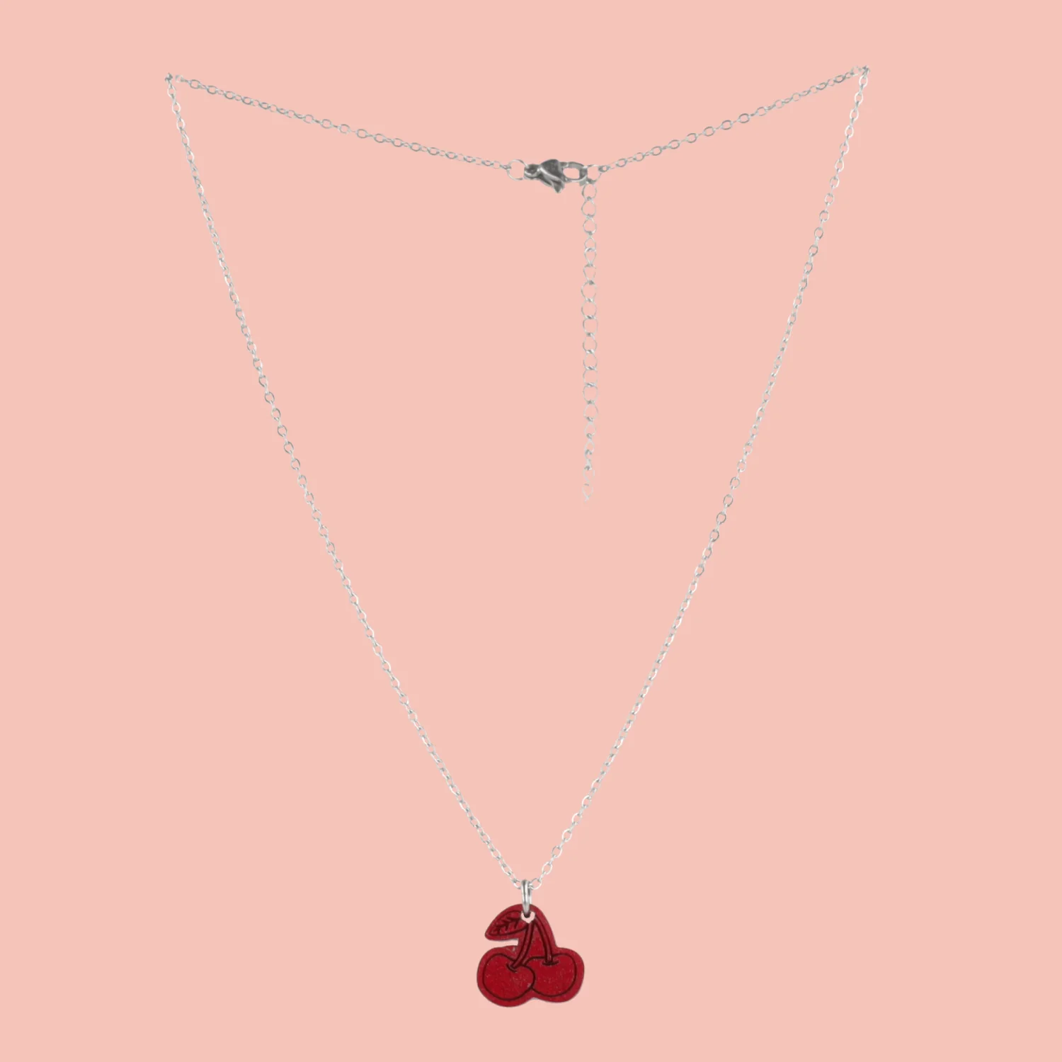 Mini Red Cherry Necklace - Image 3