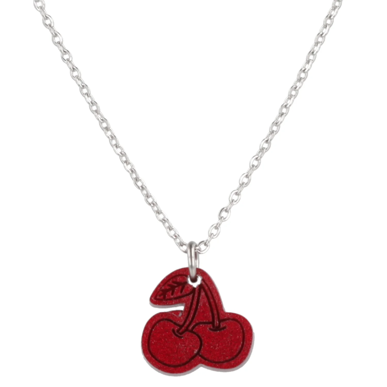 Mini Red Cherry Necklace - Image 7