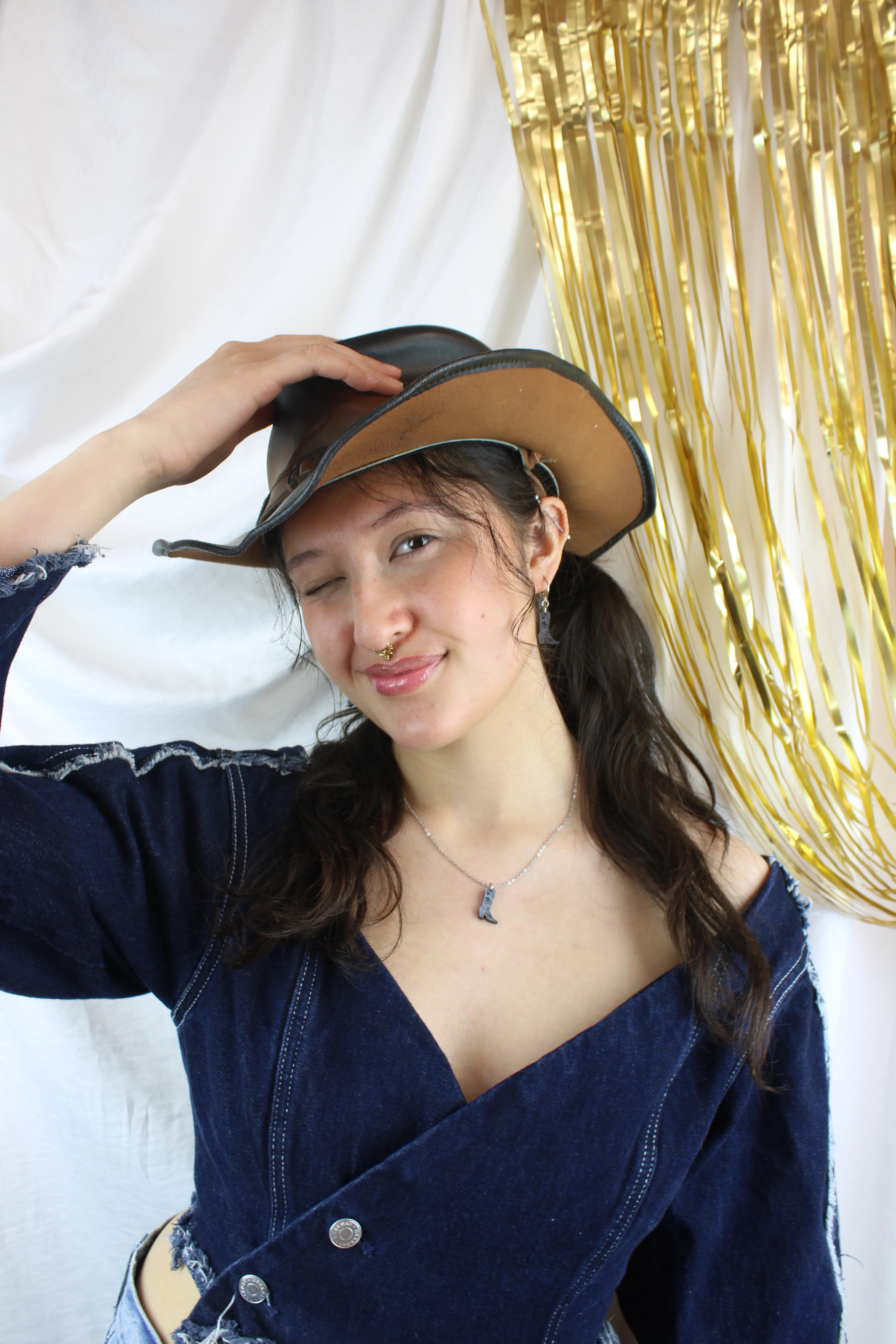Mini Silver Cowboy Boot Necklace - Image 4