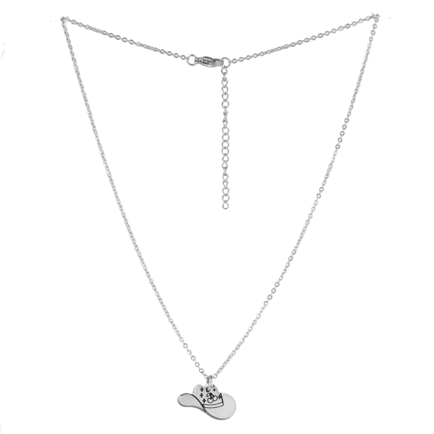 Mini Silver Cowboy Hat Necklace - Image 8