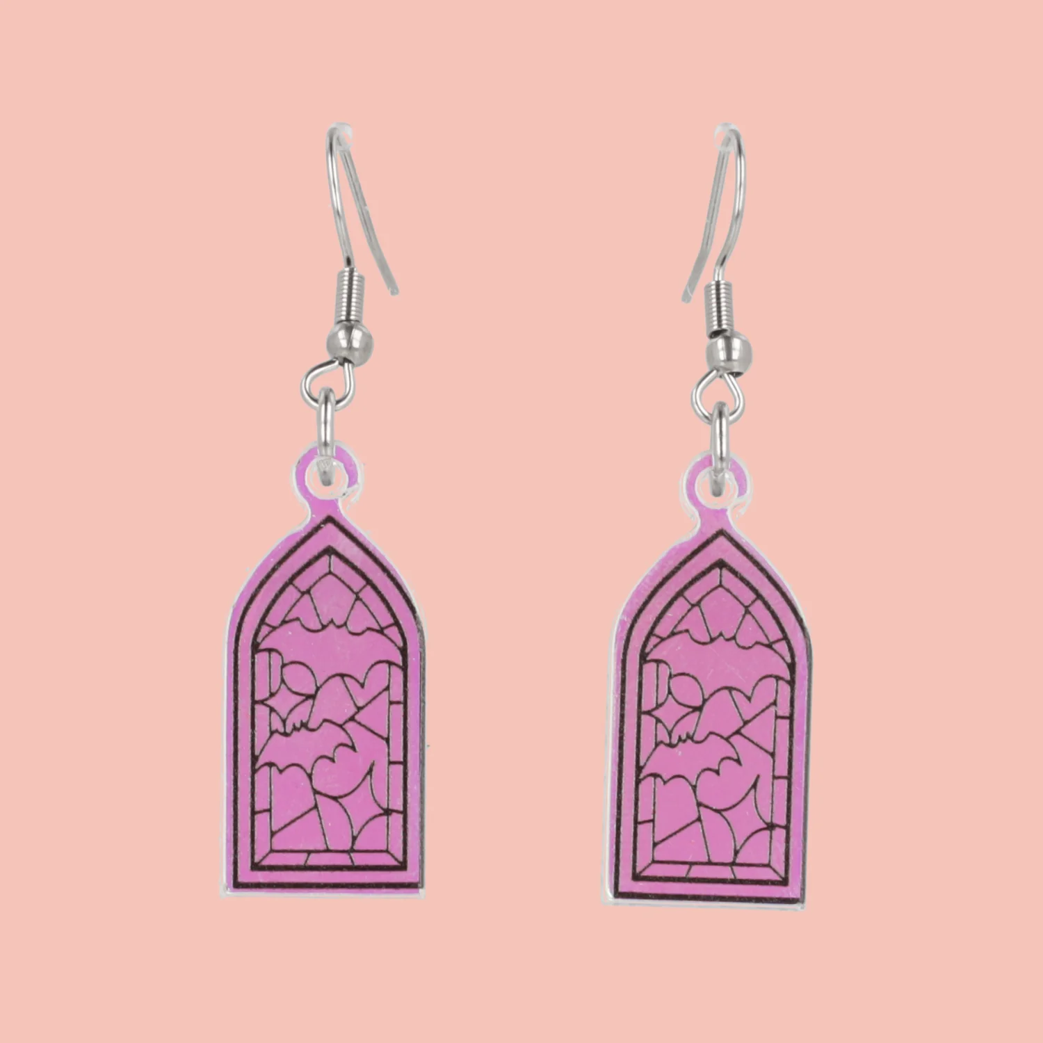 Mini Stained Glass Earrings
