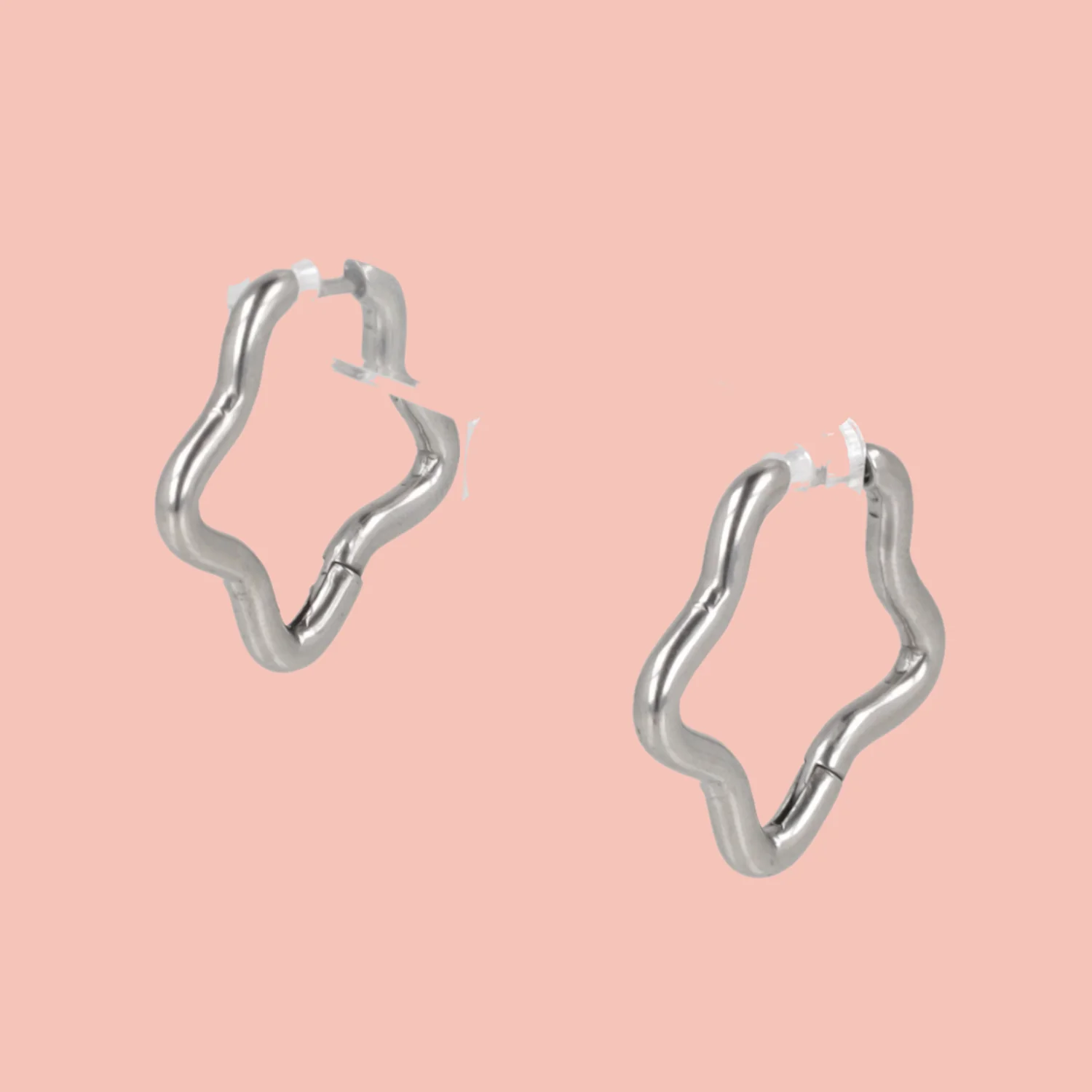 Mini Star Hoop Earrings - Image 3