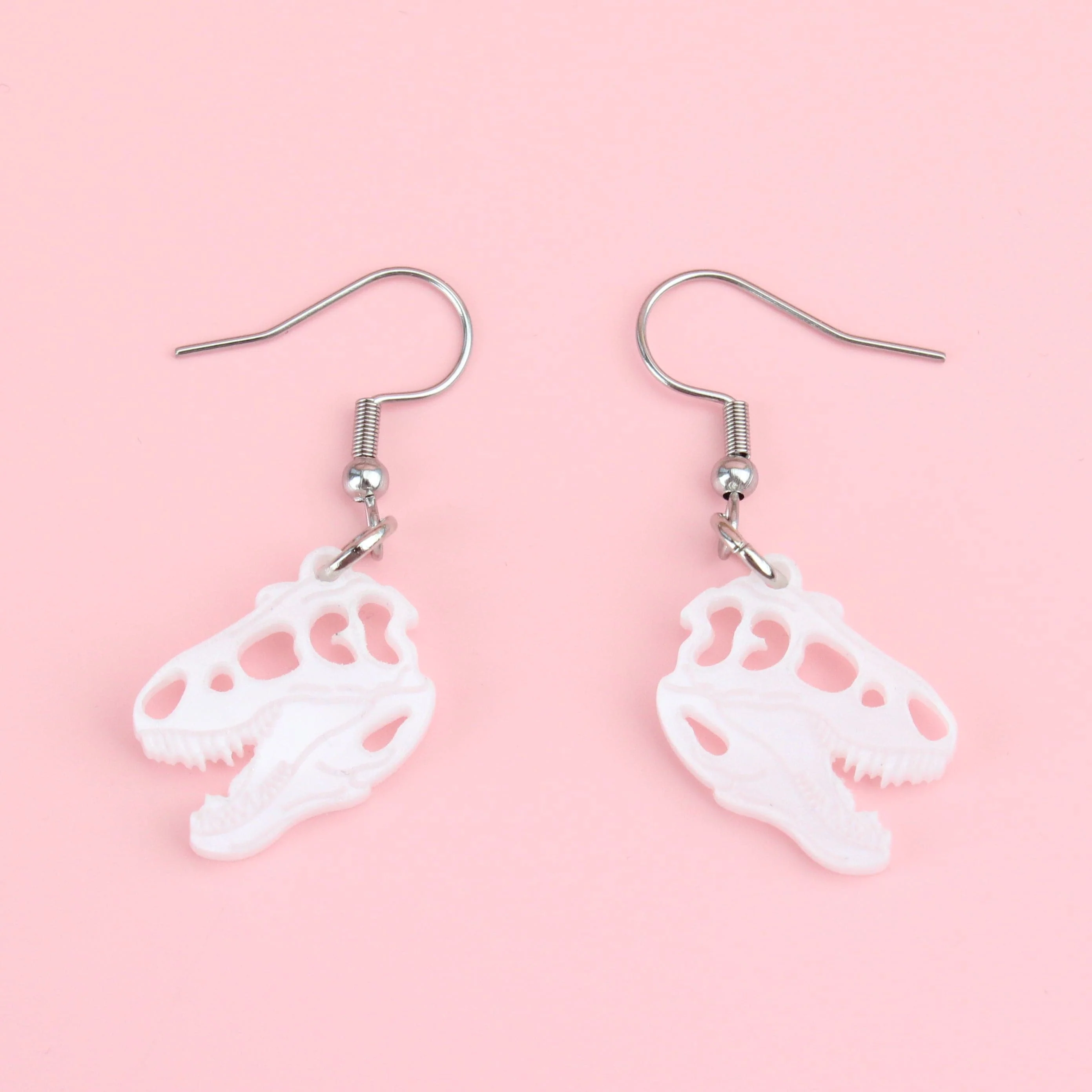 Mini T-Rex Skull Earrings - Image 2