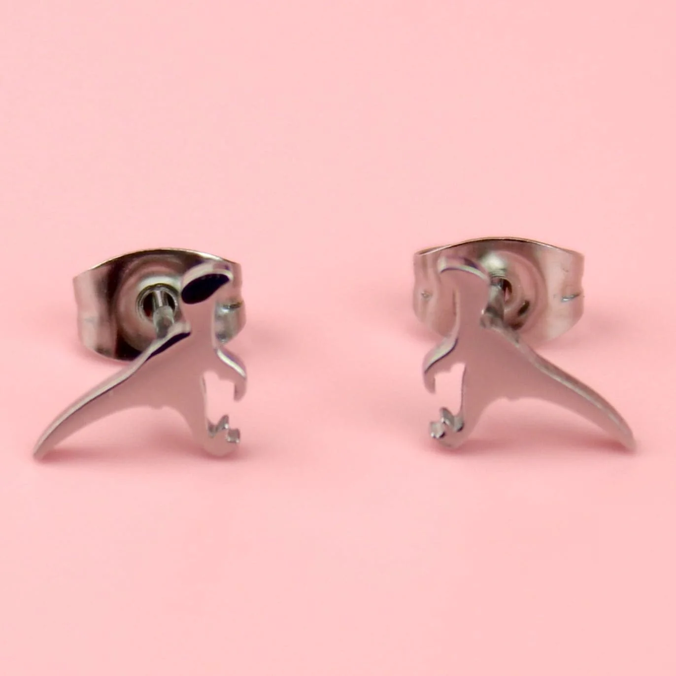 Mini Velociraptor Stud Earrings - Image 2