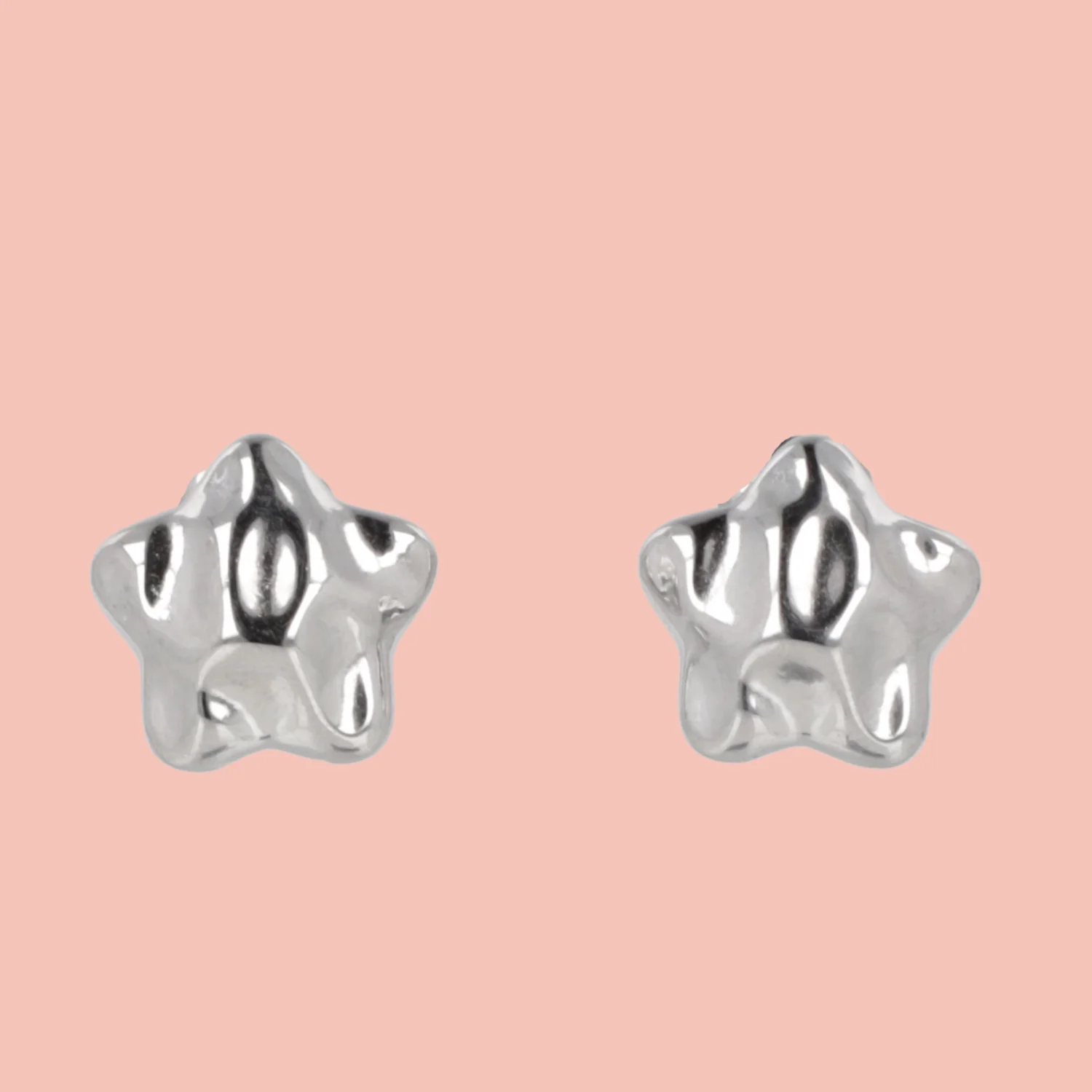 Molten Star Stud Earrings