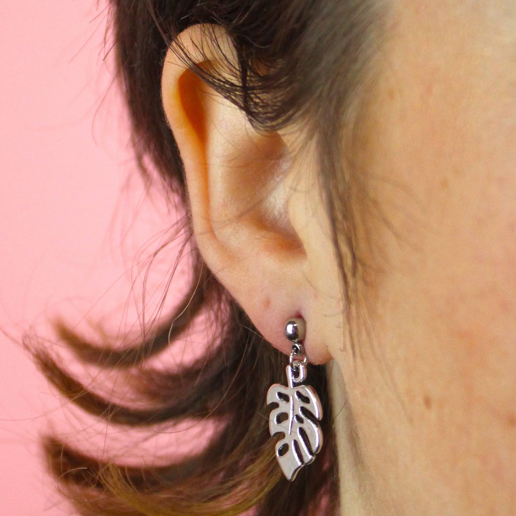 Monstera Earrings - Image 3