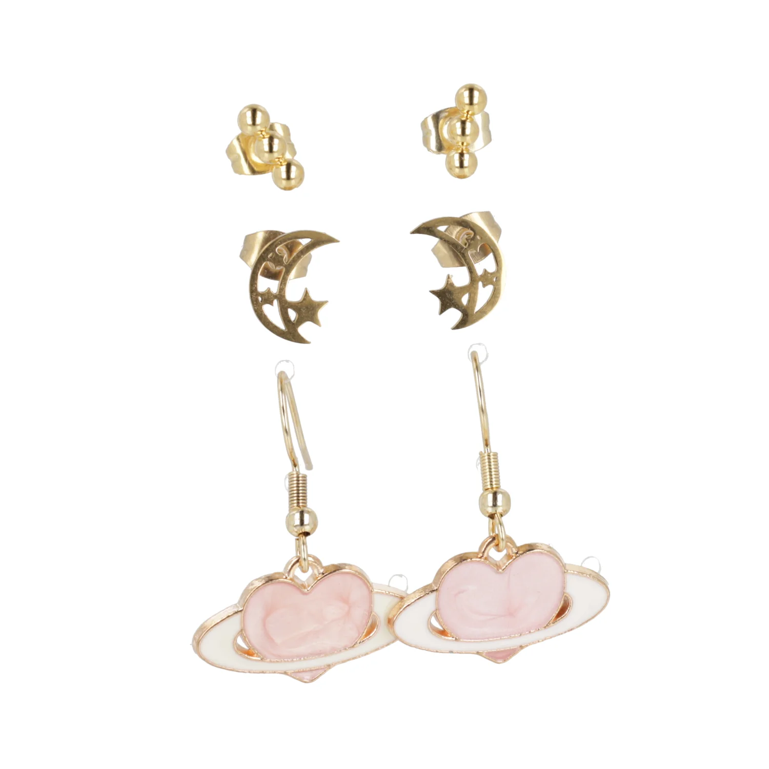 Moon and Stars Earrings Set - Image 5