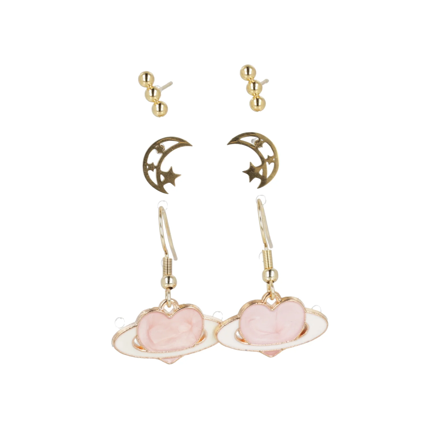 Moon and Stars Earrings Set - Image 7