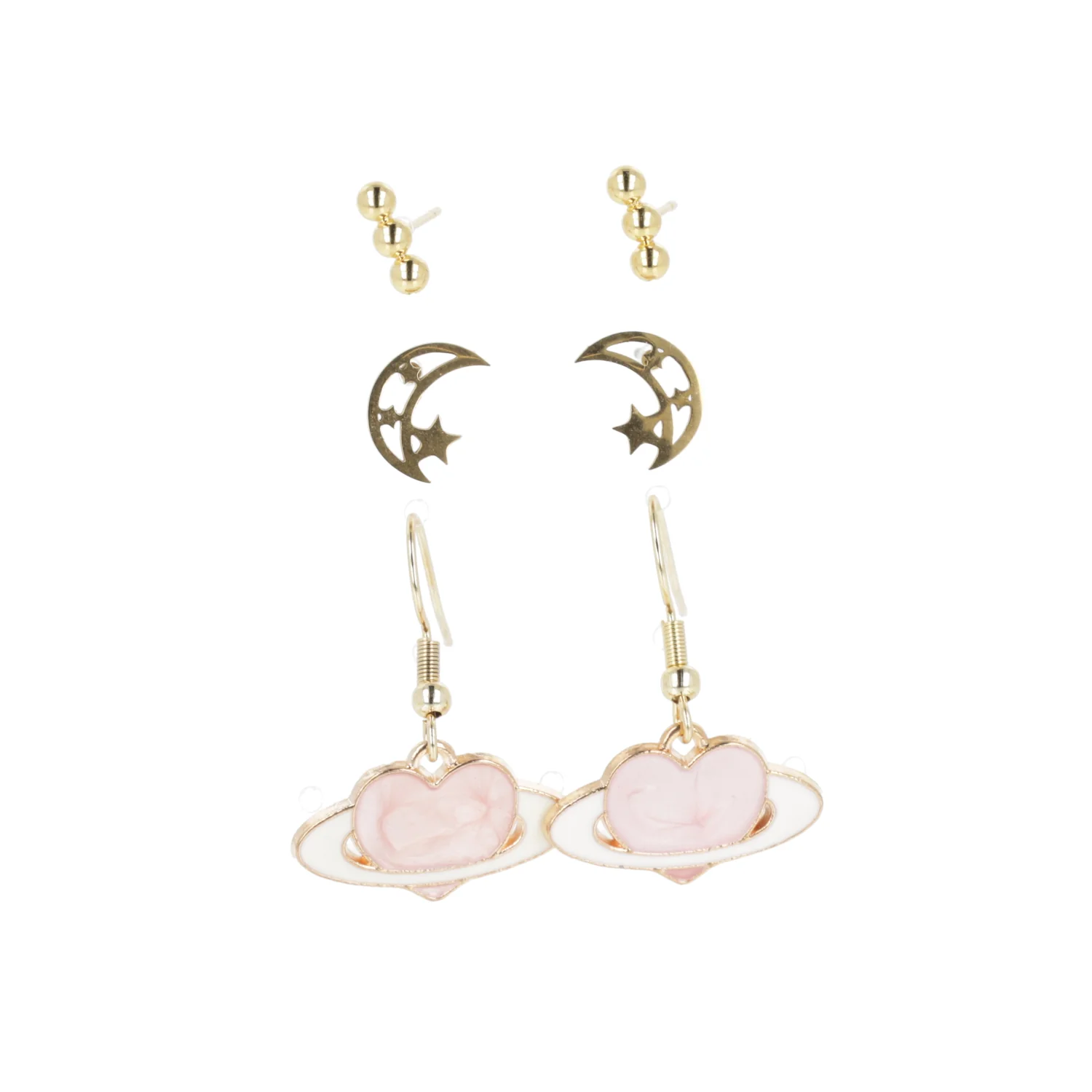 Moon and Stars Earrings Set - Image 8
