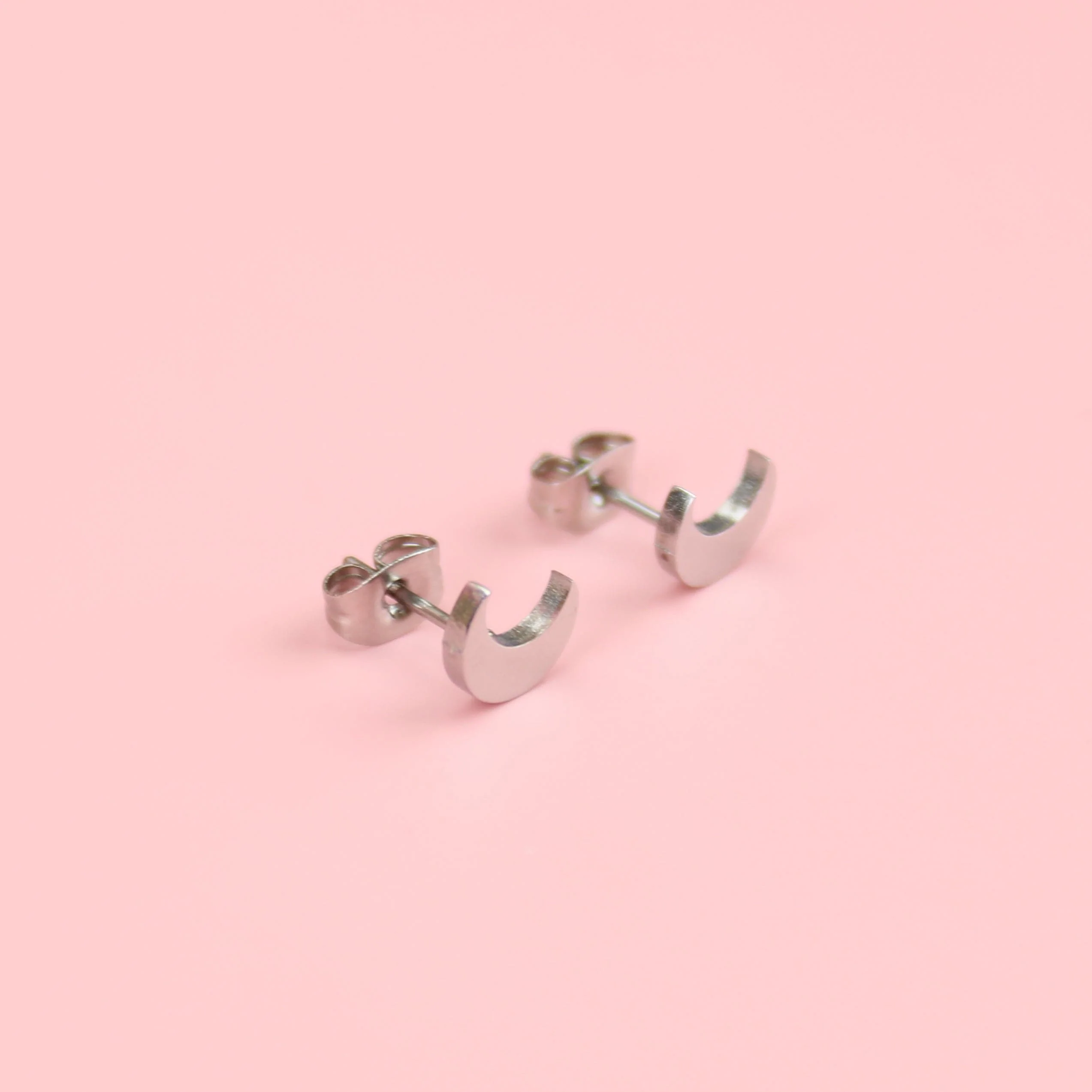 Moon Stud Earrings - Image 3