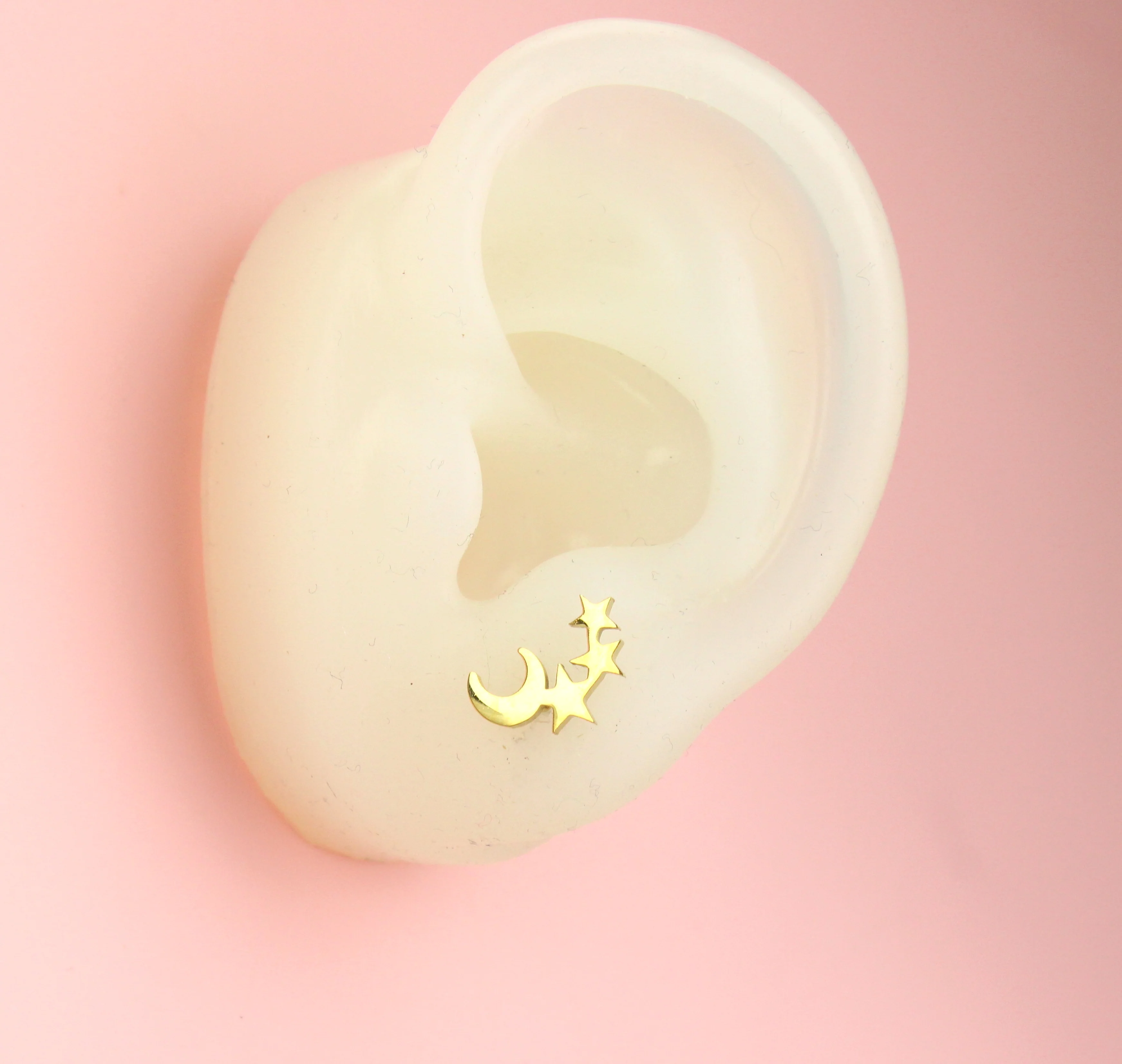 Night Sky Stud Earrings (Gold Plated) - Image 2
