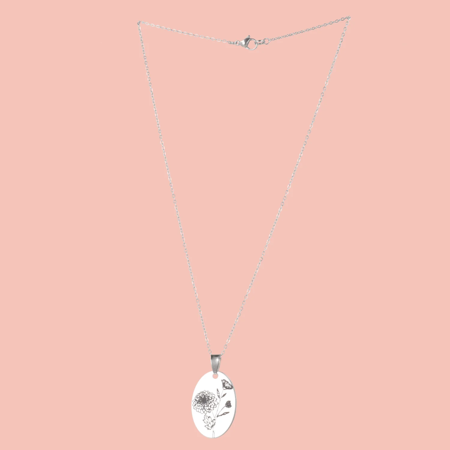 November Birth Flower Necklace - Chrysanthemum - Image 3