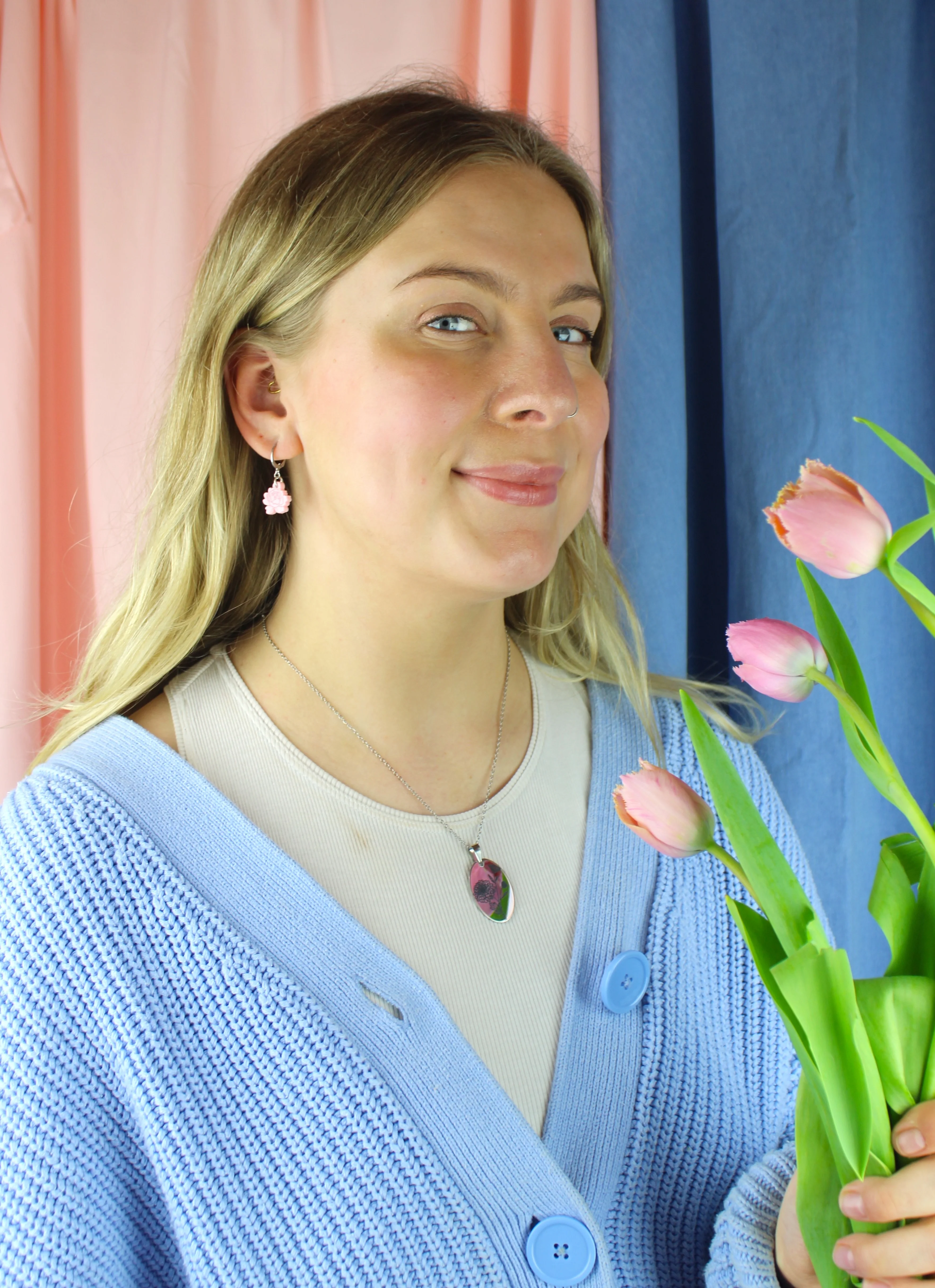 November Birth Flower Necklace - Chrysanthemum - Image 6