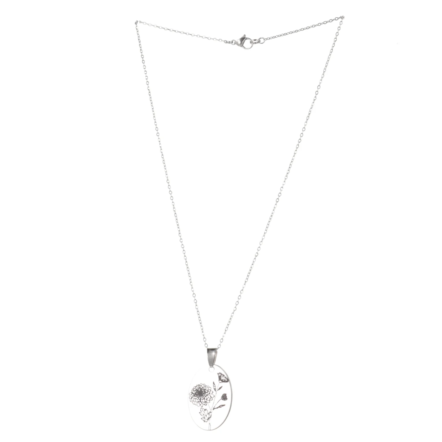 November Birth Flower Necklace - Chrysanthemum - Image 7