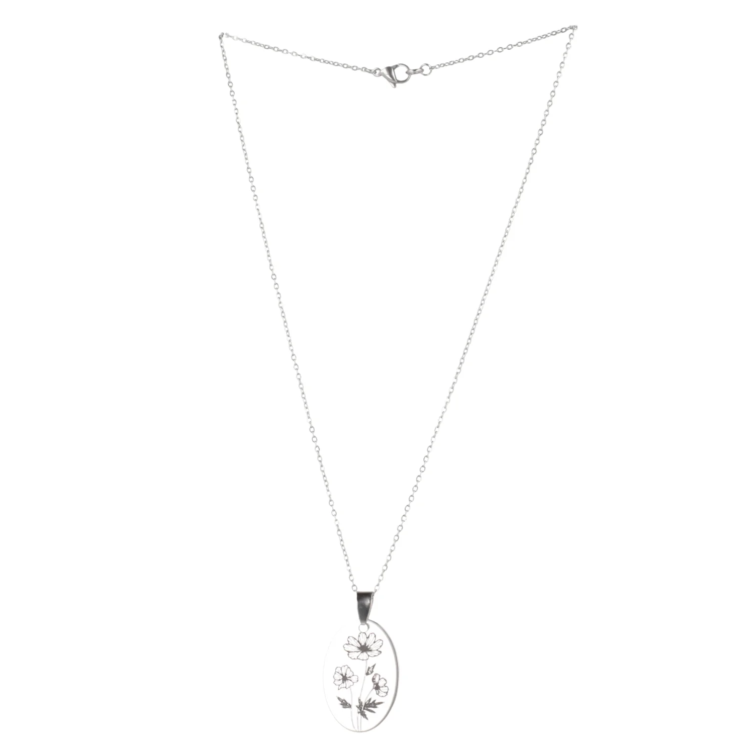 October Birth Flower Necklace - Cosmos - Image 6