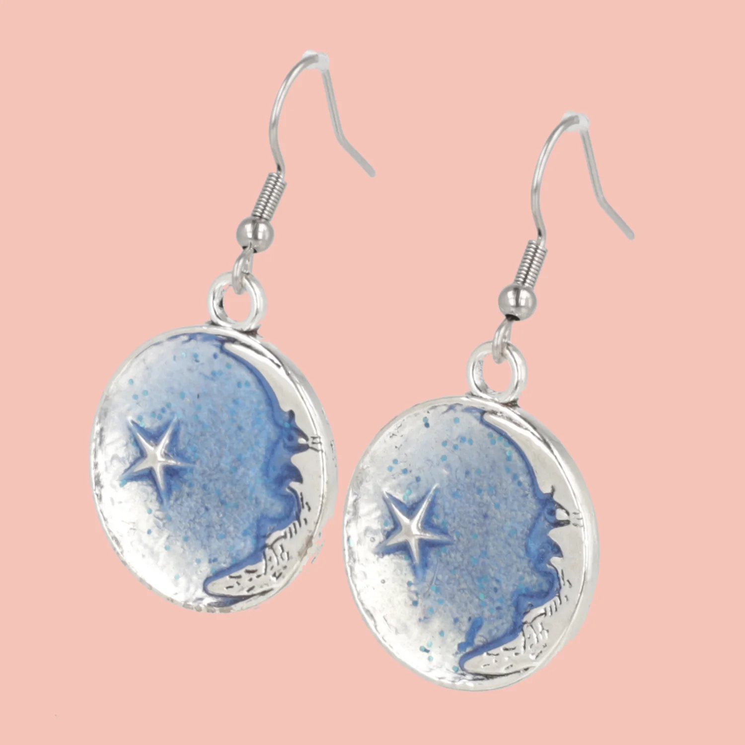 Once In A Blue Moon Drop Earrings - Image 2