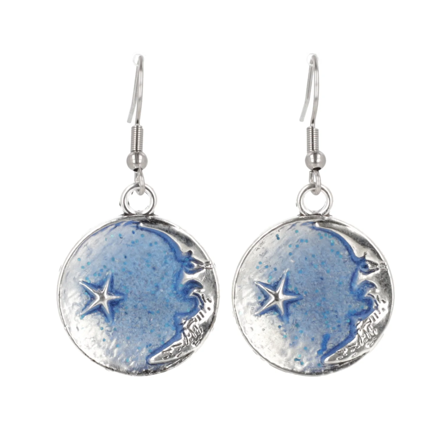 Once In A Blue Moon Drop Earrings - Image 3