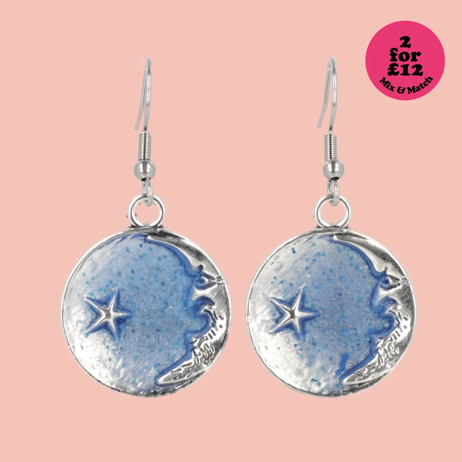 Once In A Blue Moon Drop Earrings - Image 5