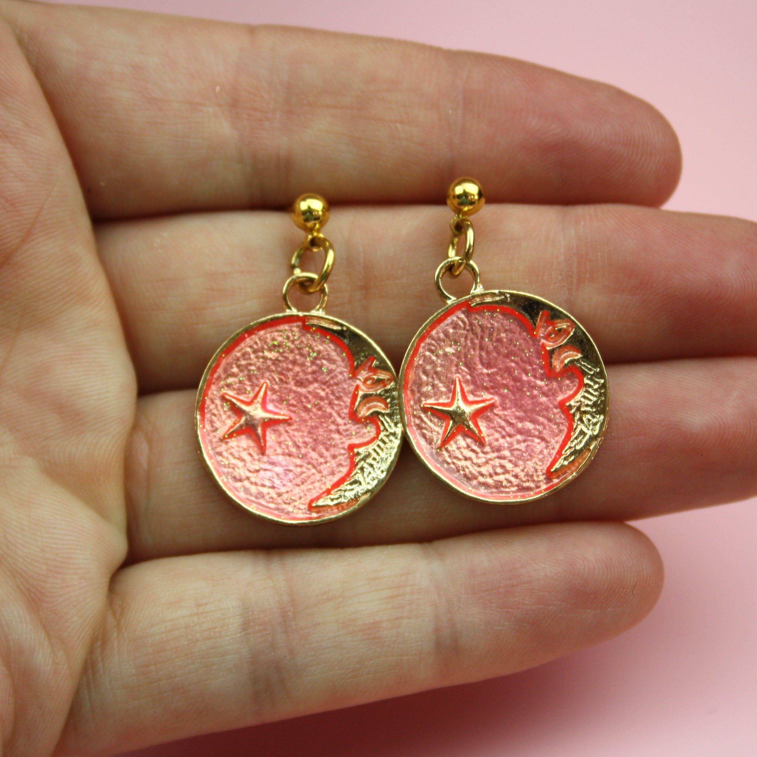 Once In A Pink Moon Earrings - Image 3