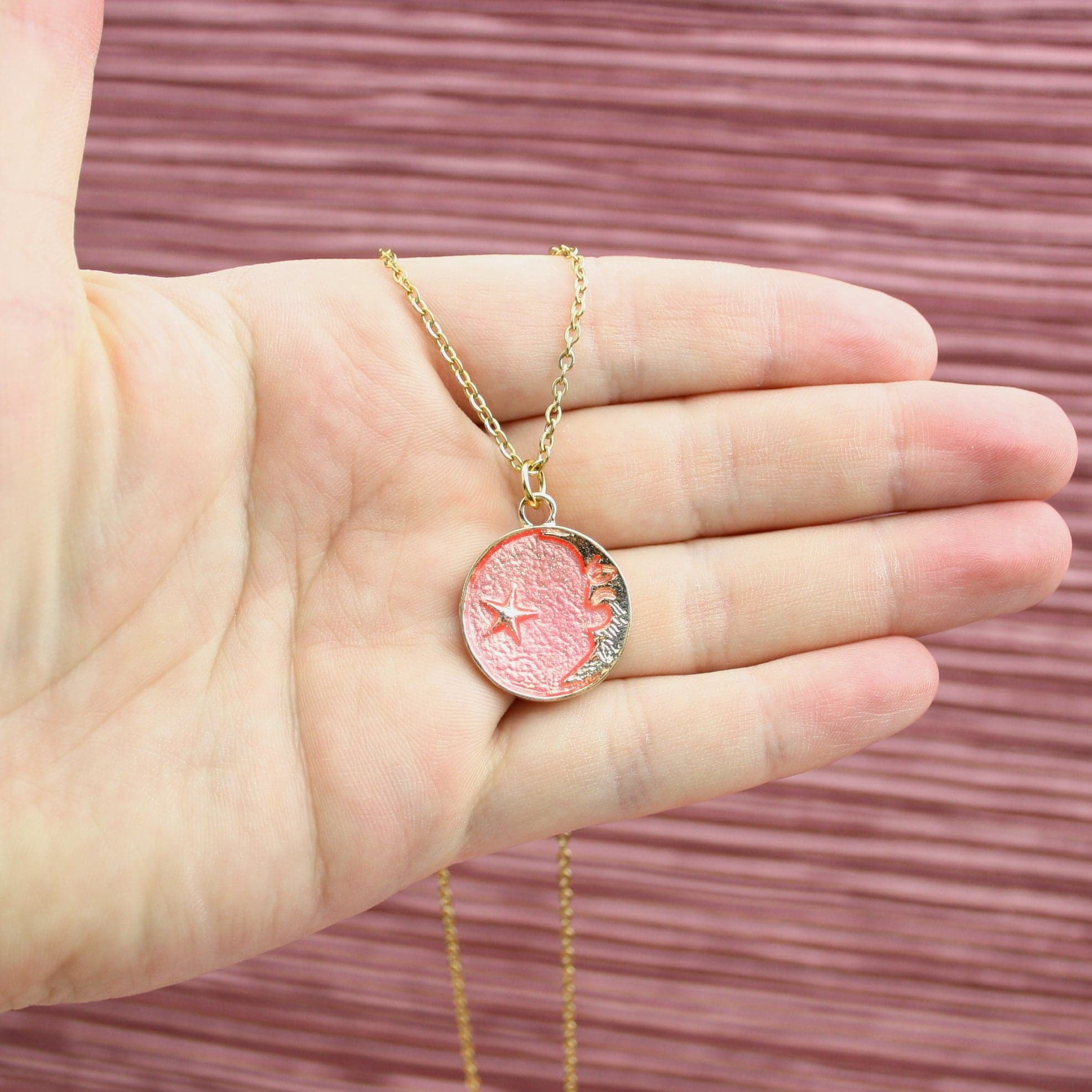 Once In A Pink Moon Necklace - Image 4