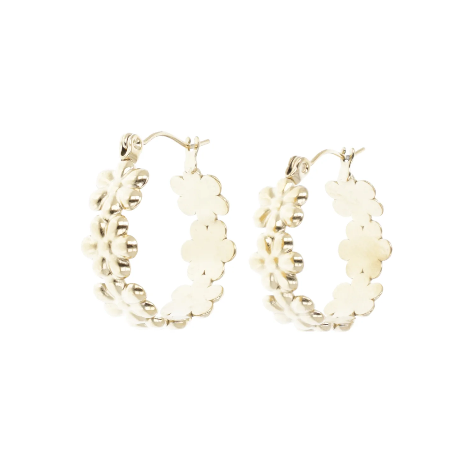 Oopsie Daisy Hoop Earrings (Gold Plated) - Image 5