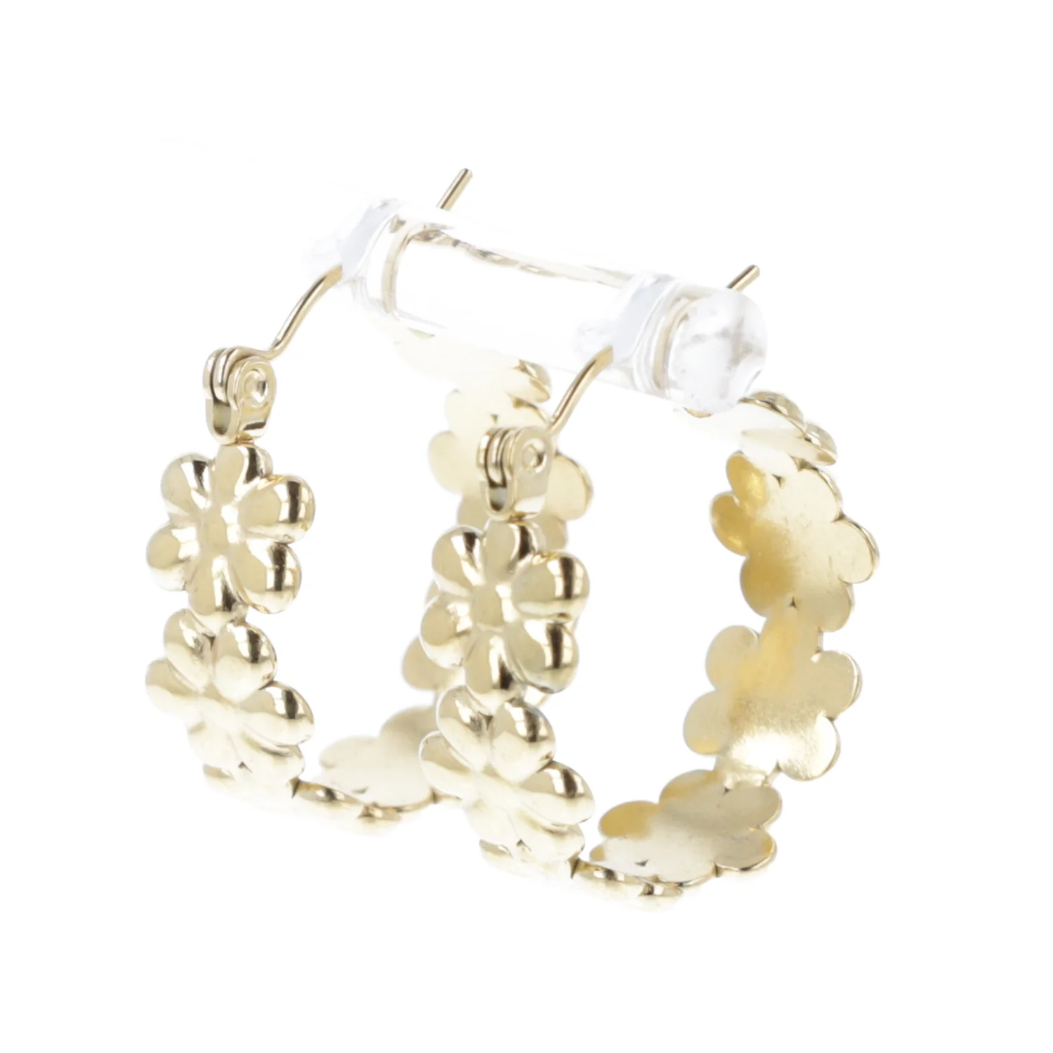 Oopsie Daisy Hoop Earrings (Gold Plated) - Image 6