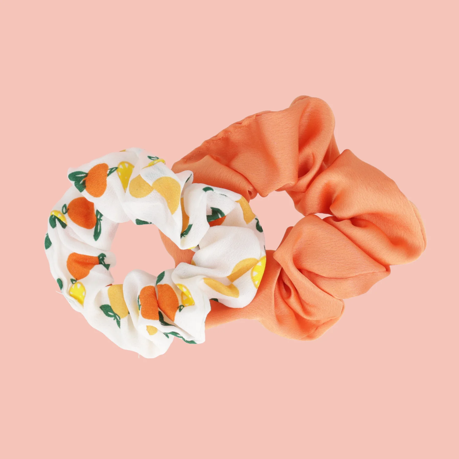 Orange Scrunchies - Set of 2 - Image 2