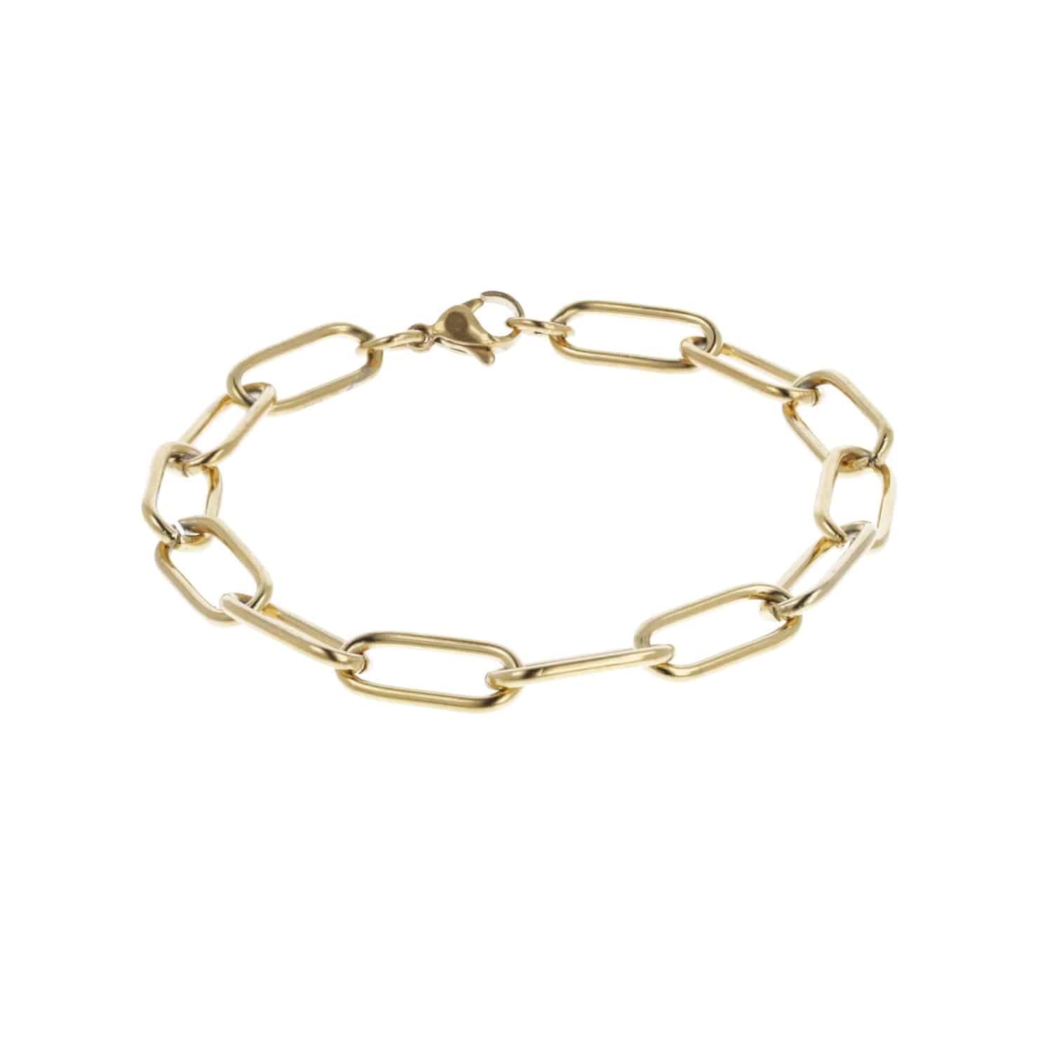 Oval Chain Bracelet (Gold Plated) - Image 4