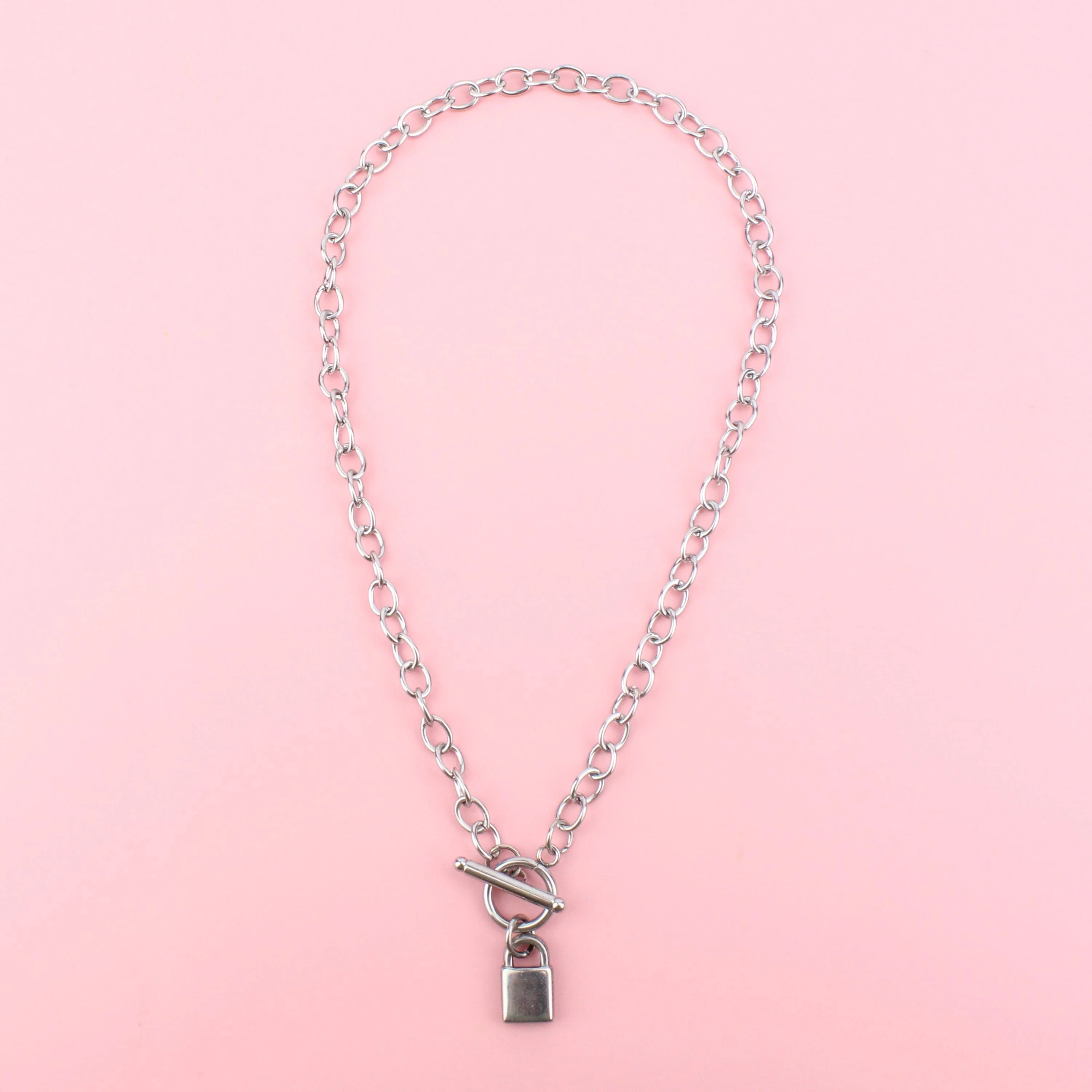 Padlock Chain Necklace - Image 4