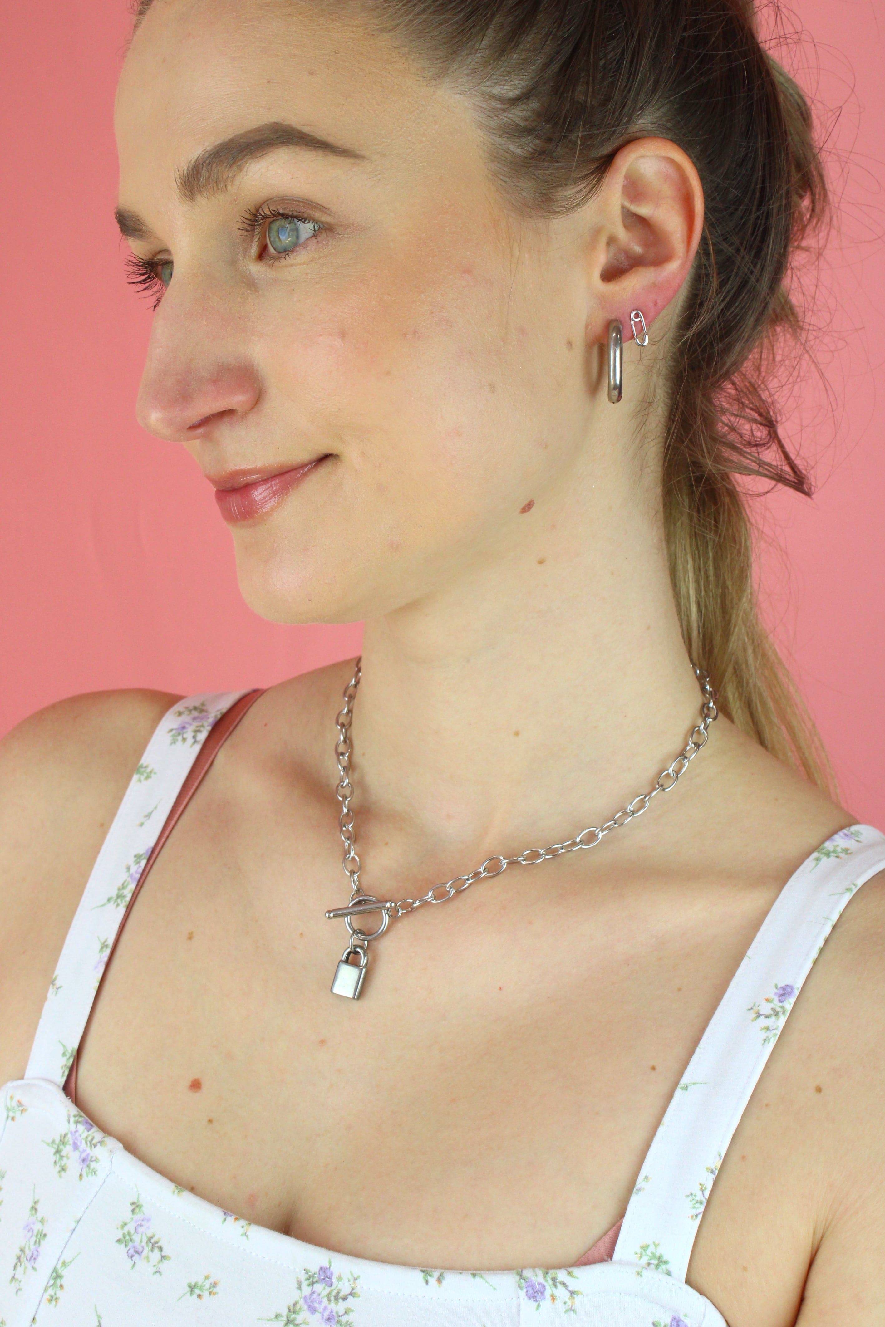 Padlock Chain Necklace - Image 5