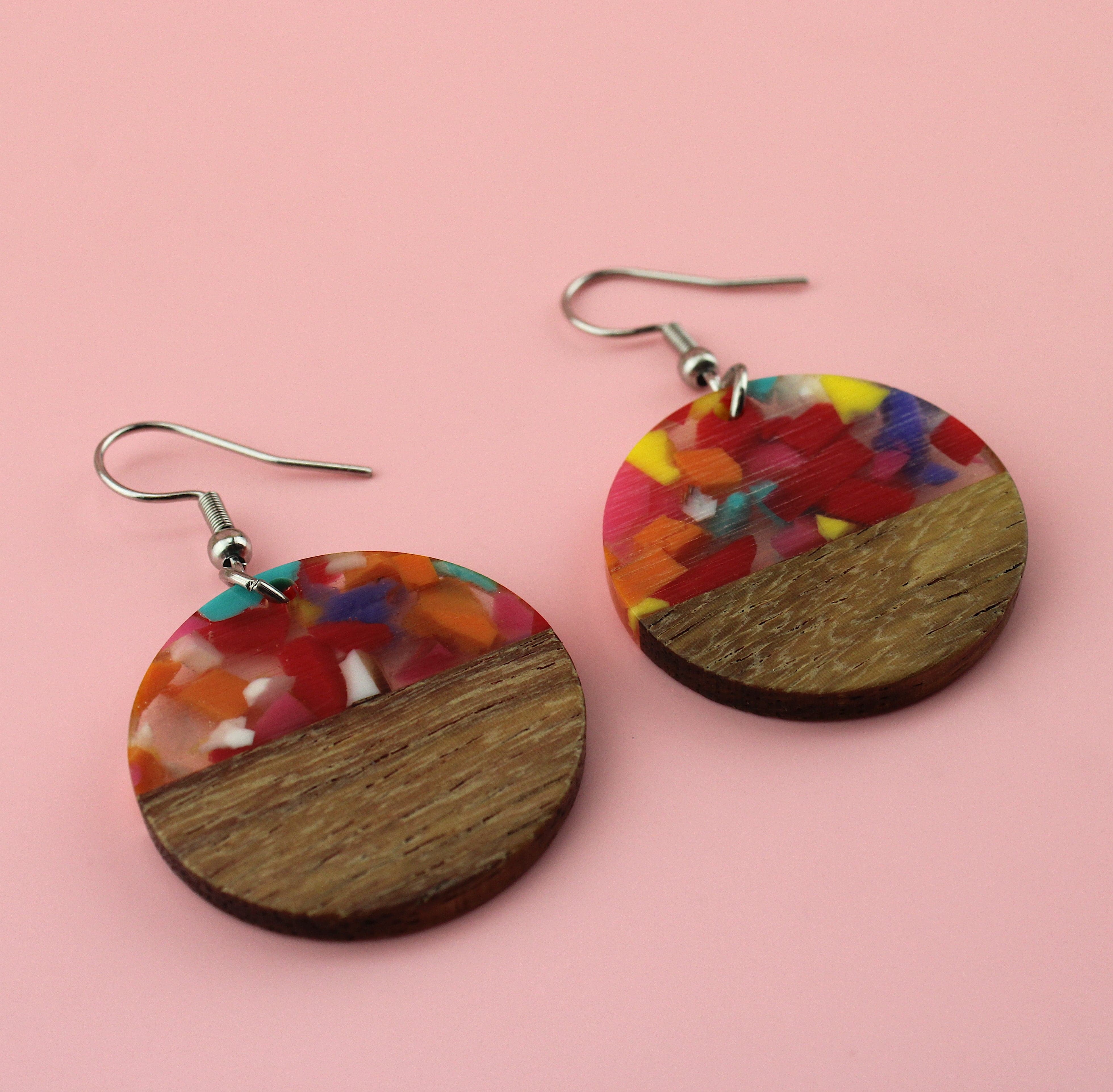 Party Pop Circle Earrings - Image 2