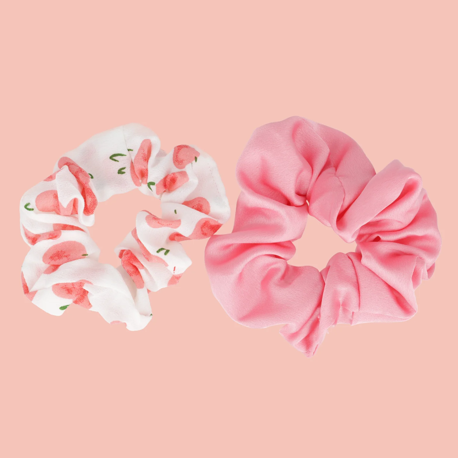 Peach Scrunchies - Set of 2 - Image 2