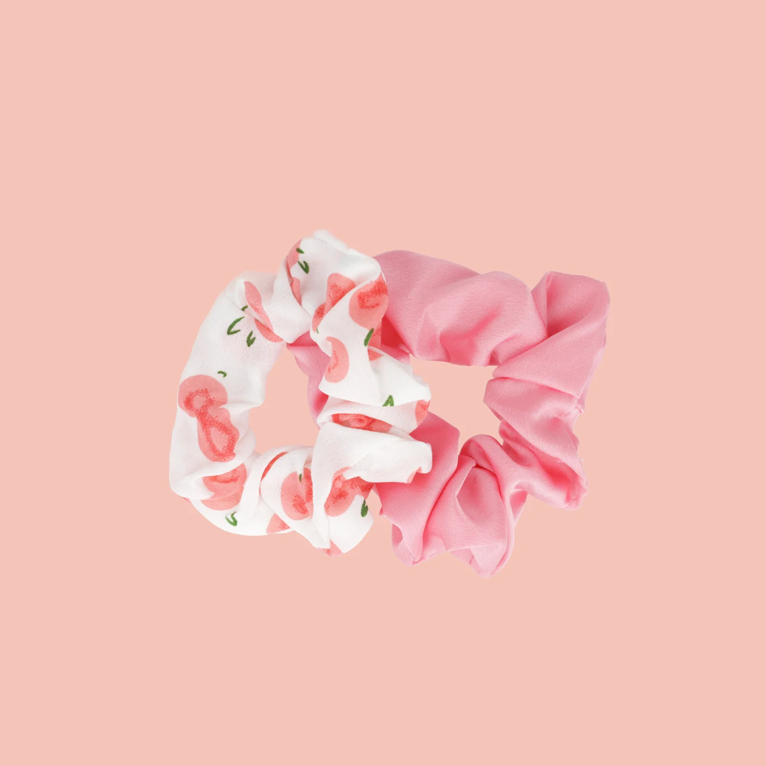 Peach Scrunchies - Set of 2 - Image 3