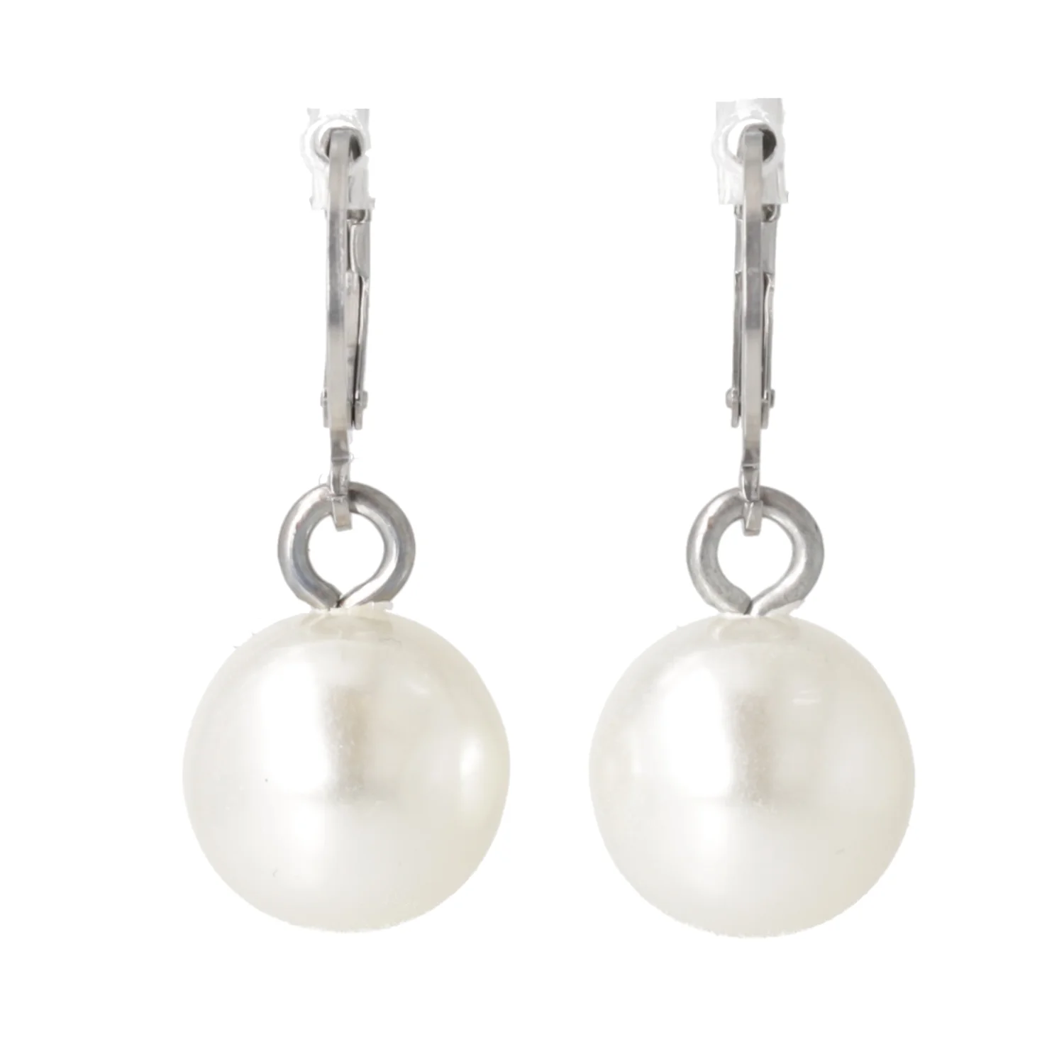 Pearl Huggie Hoops - Image 6