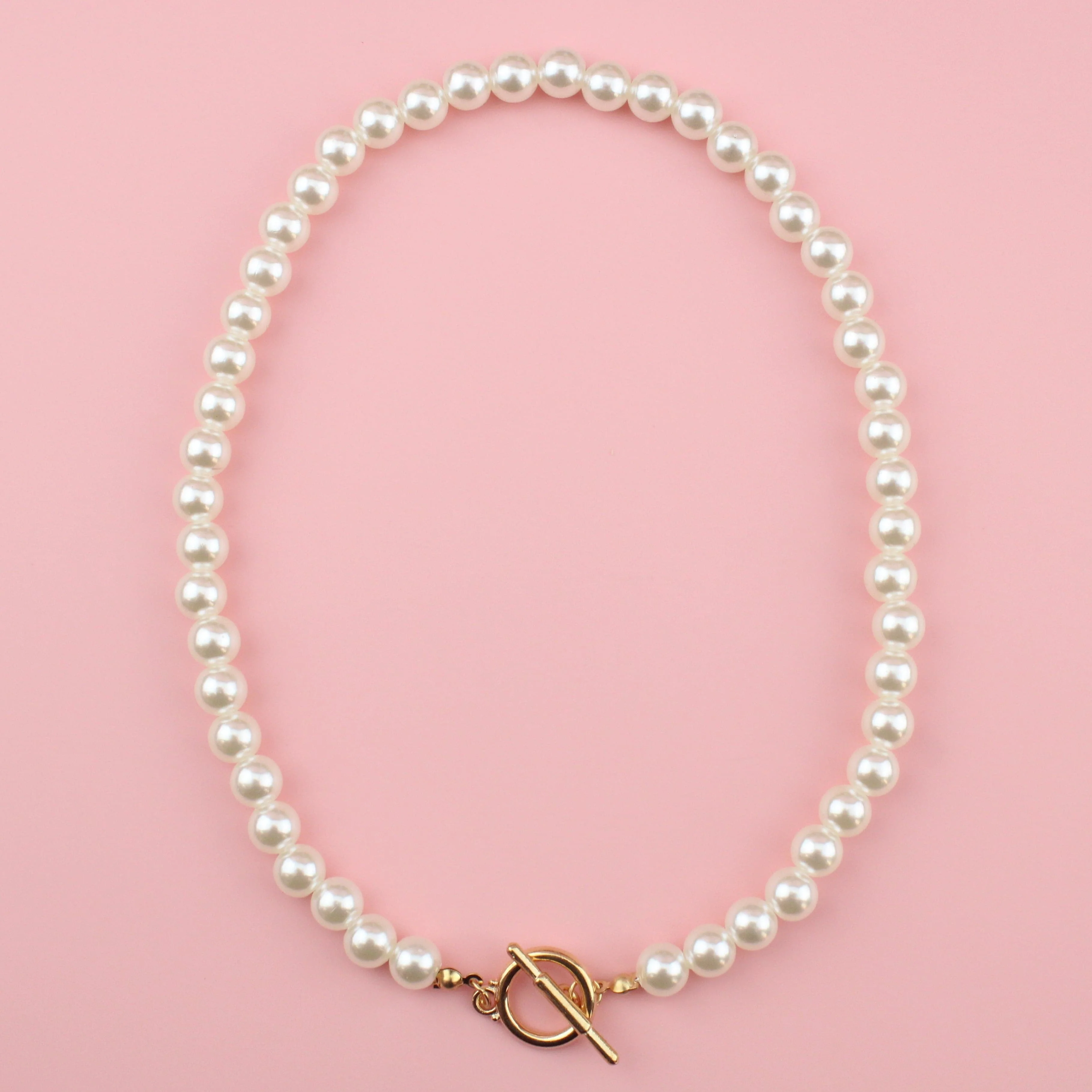 Pearlfectly Simple Necklace (Gold Plated)