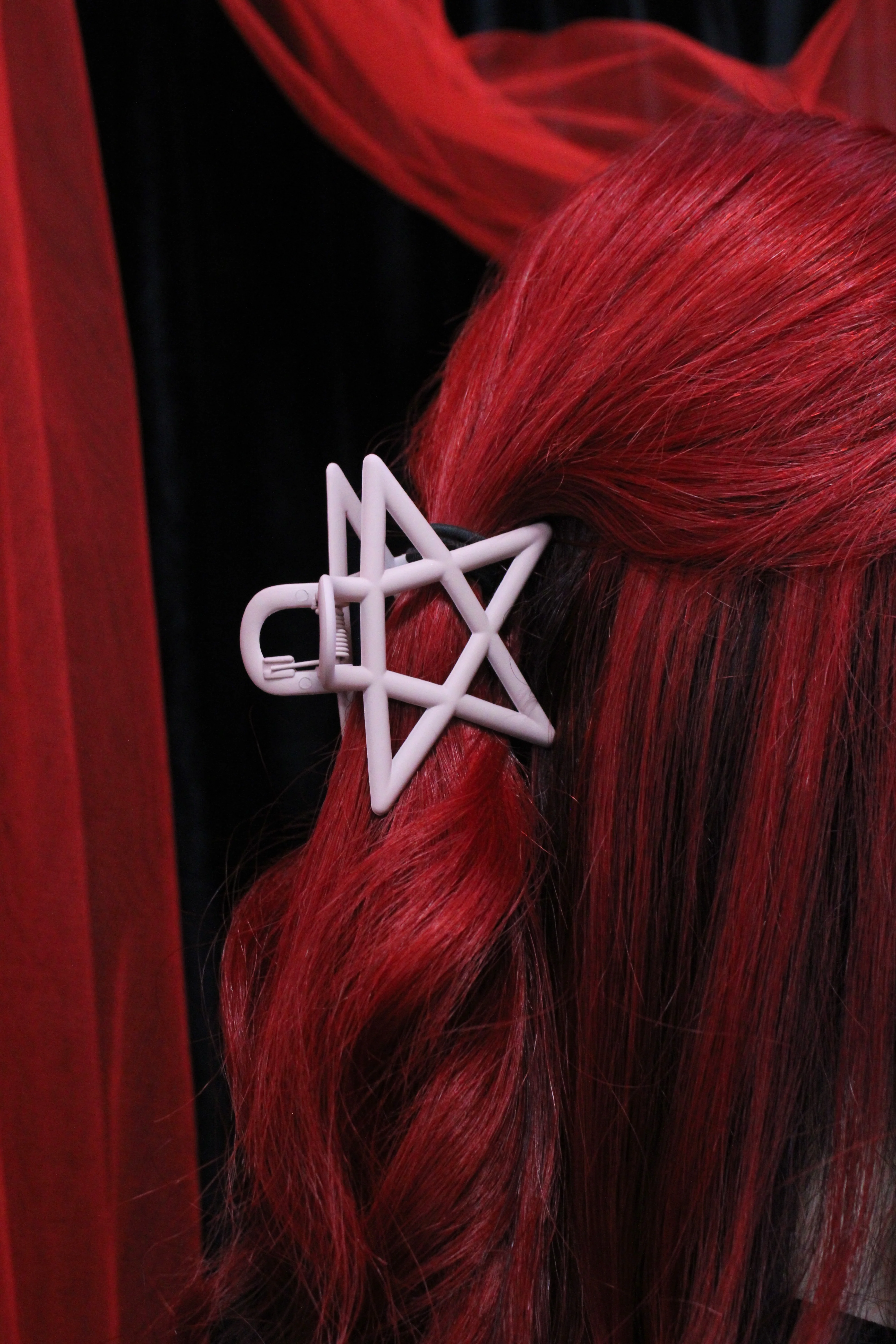 Pentagram Hair Clip - Baby Pink - Image 3