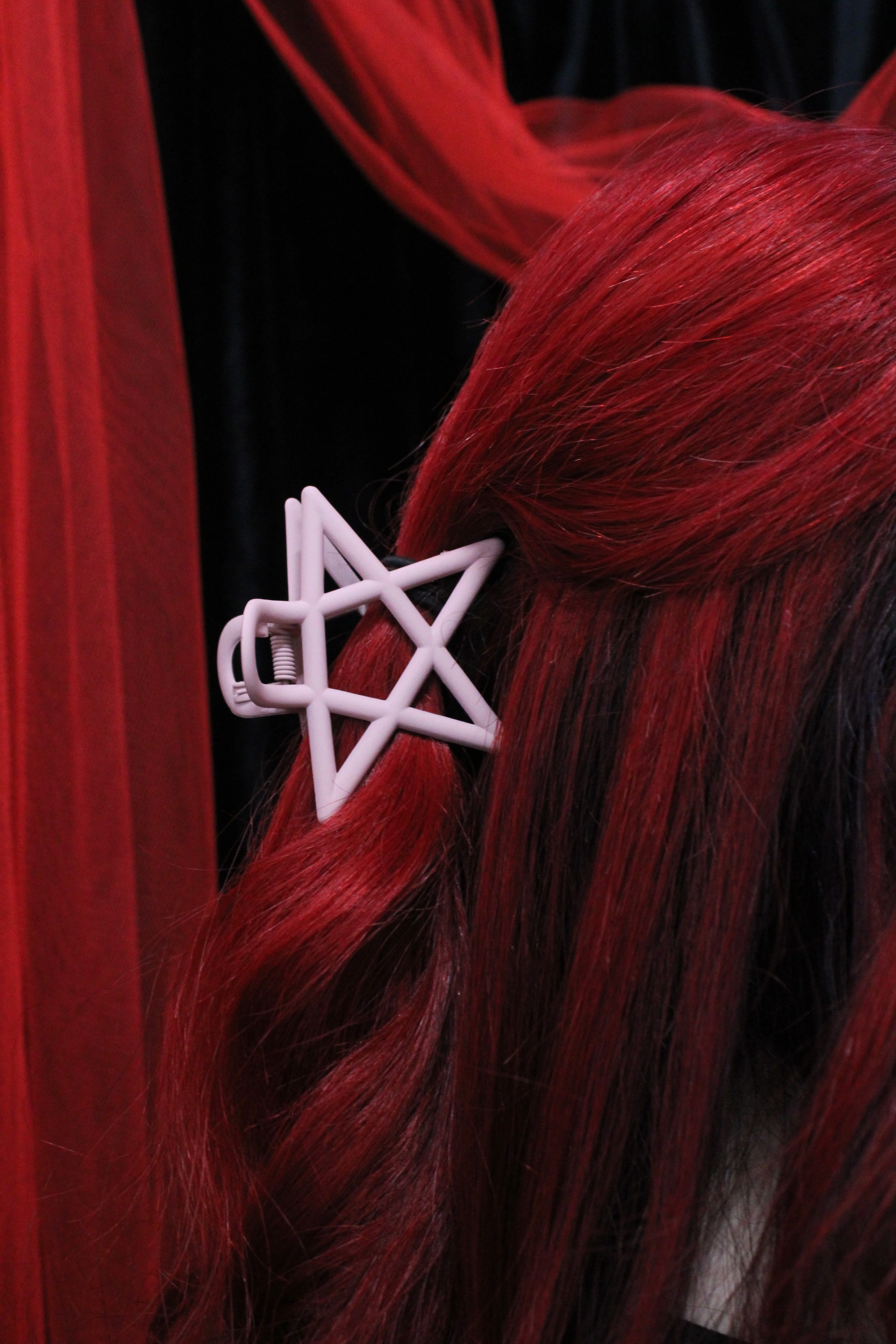Pentagram Hair Clip - Baby Pink - Image 4