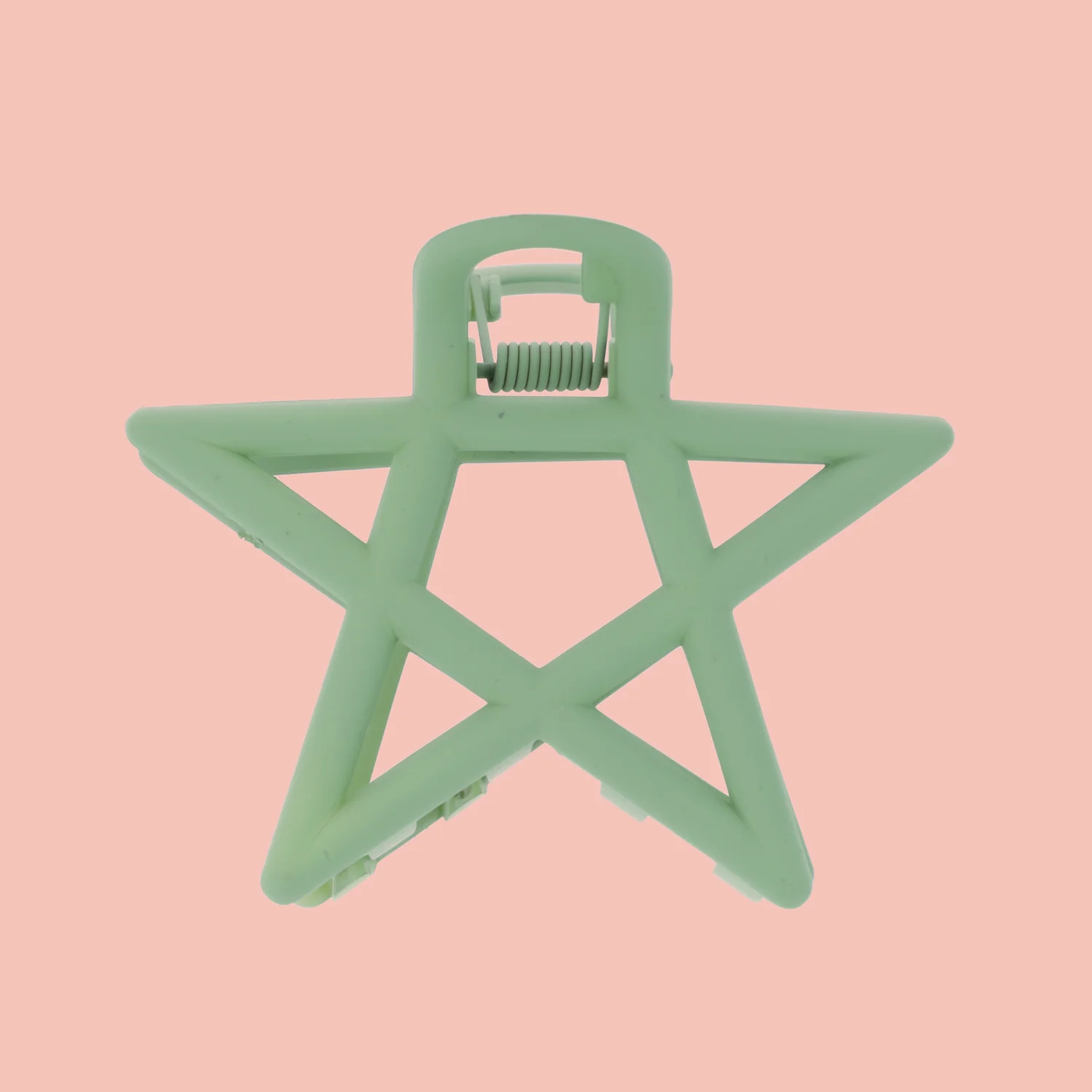 Pentagram Hair Clip - Sage Green - Image 2