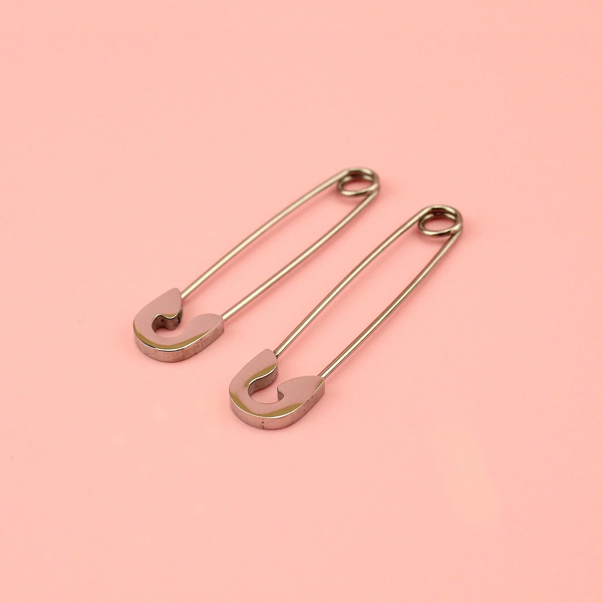 Pin it to Win it Safety Pin Earrings - Image 3