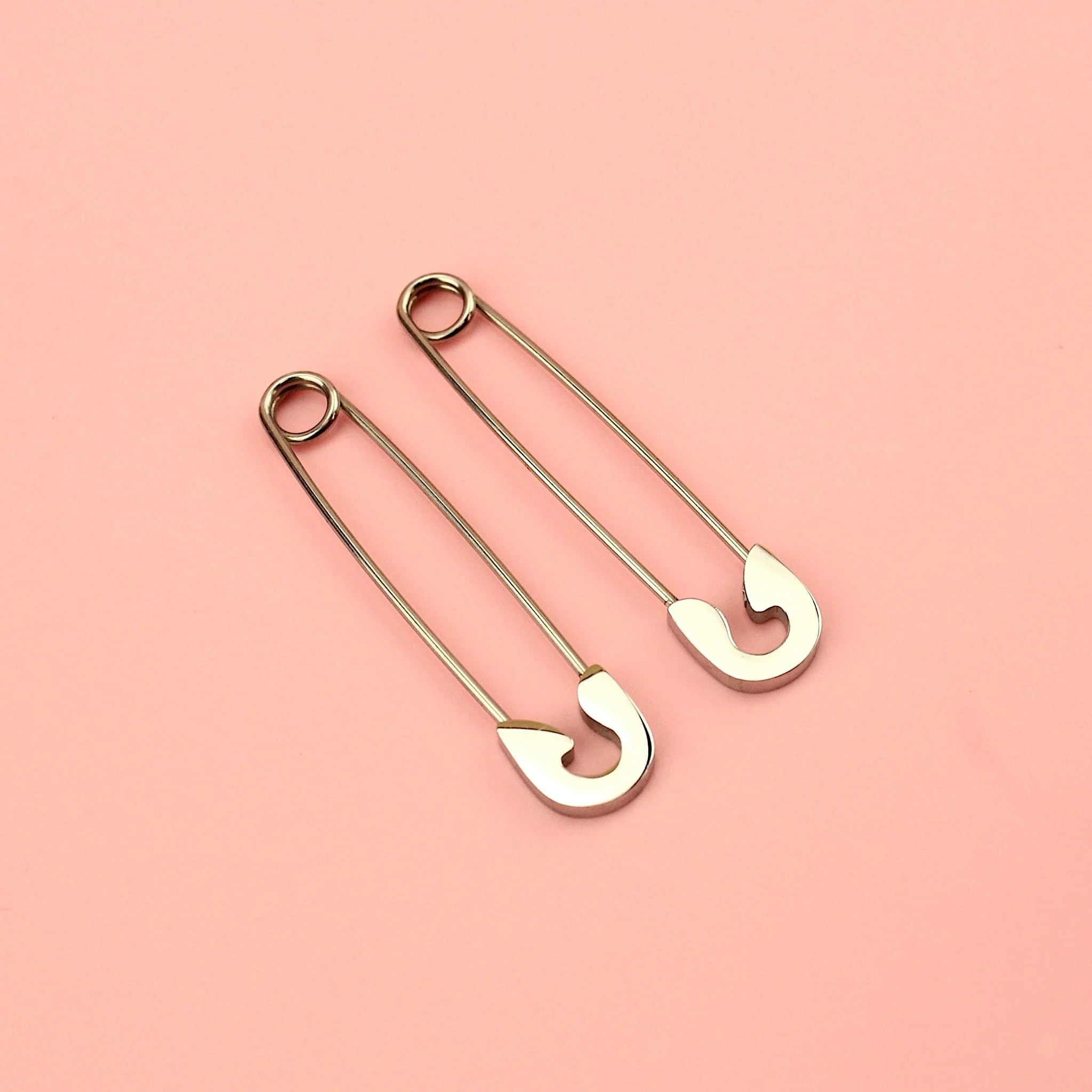 Pin it to Win it Safety Pin Earrings - Image 5