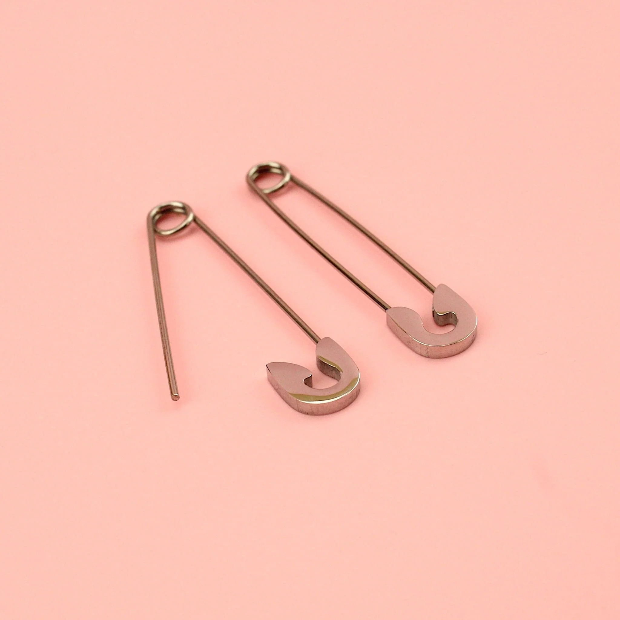 Pin it to Win it Safety Pin Earrings - Image 7