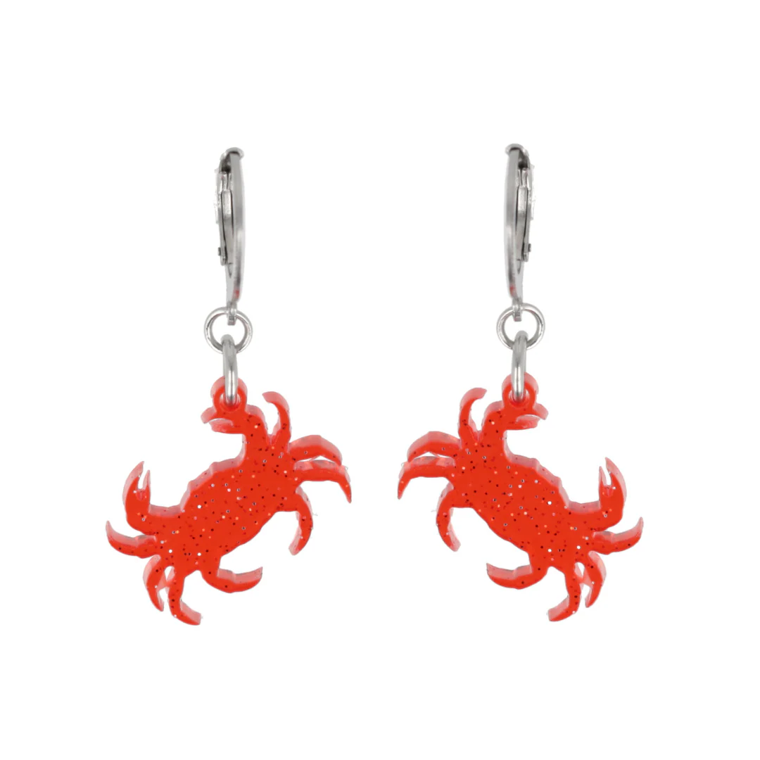 Pinch Me! Crab Huggie Hoop Earrings - Image 6