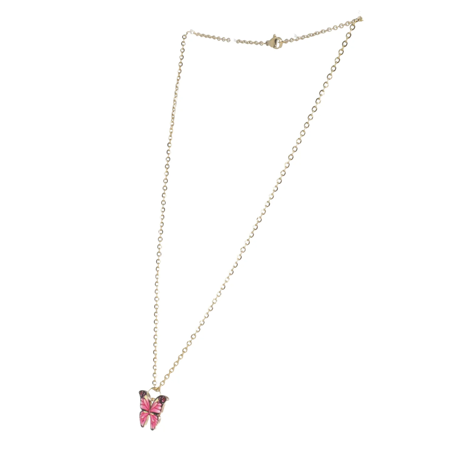 Pink Butterfly Necklace - Image 8