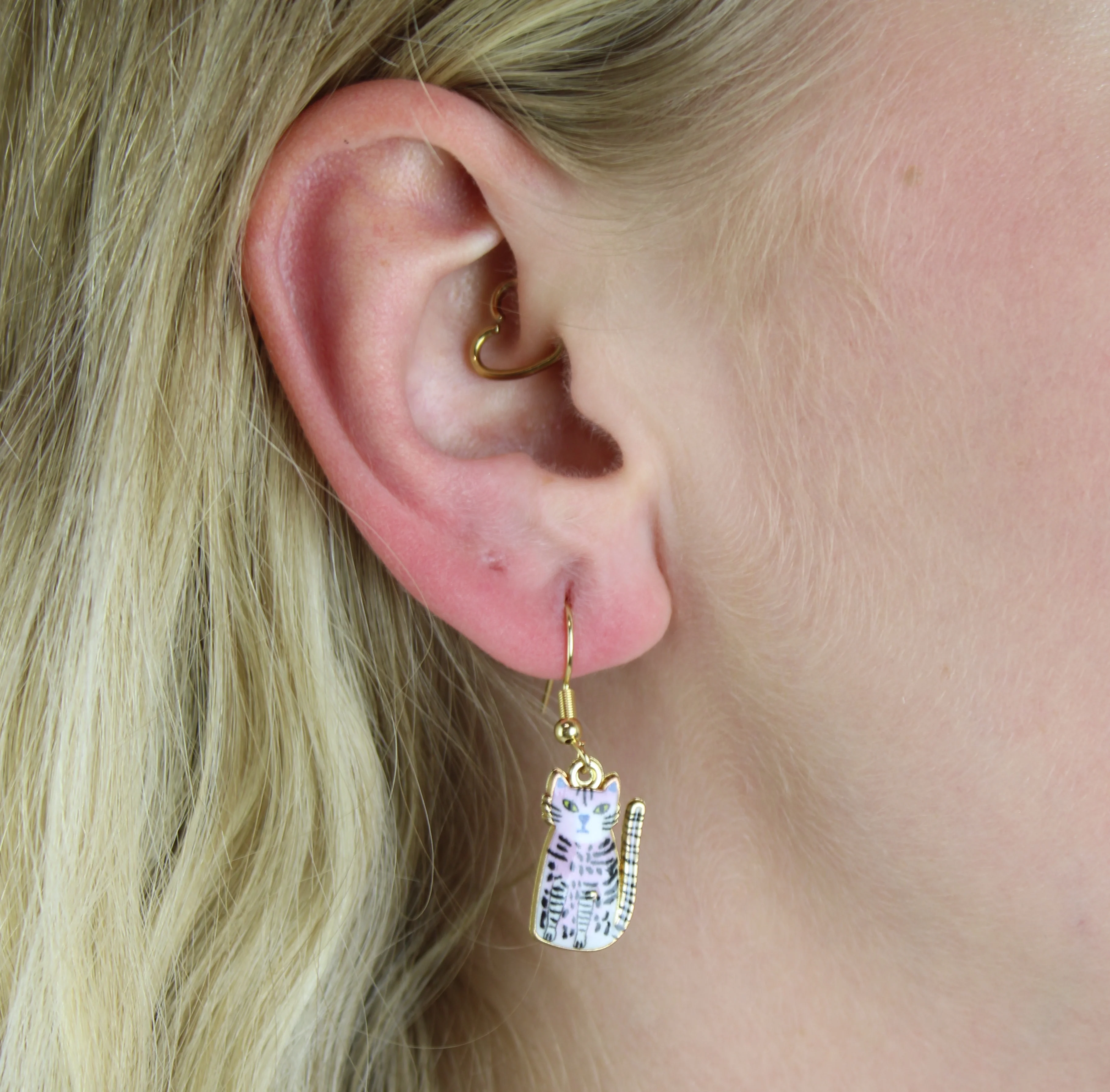 Pink Cheetah Earrings - Image 4