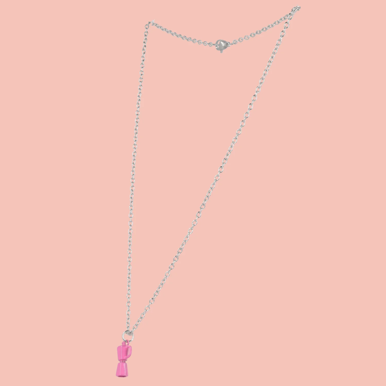 Pink Coffee Pot Necklace - Image 3