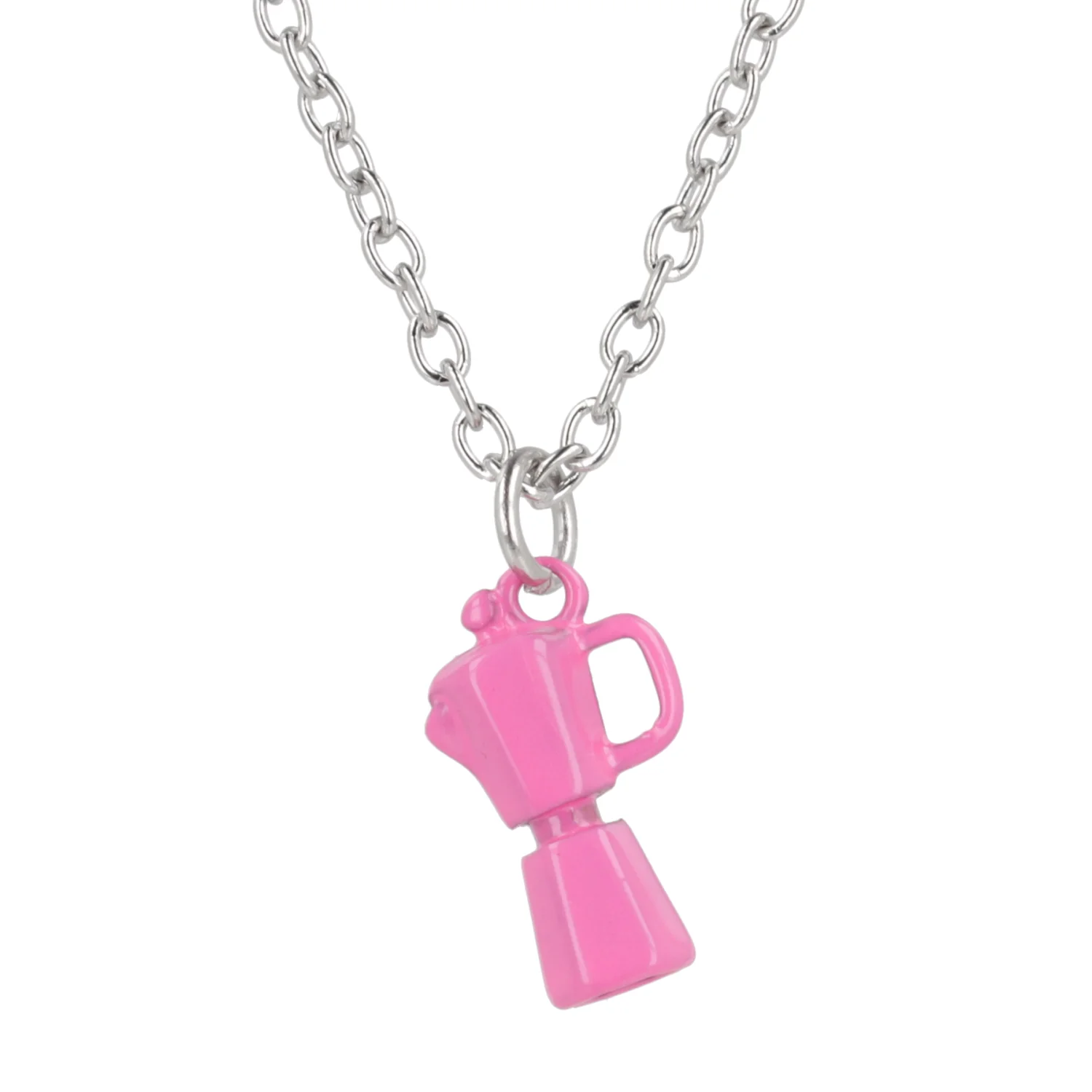 Pink Coffee Pot Necklace - Image 4